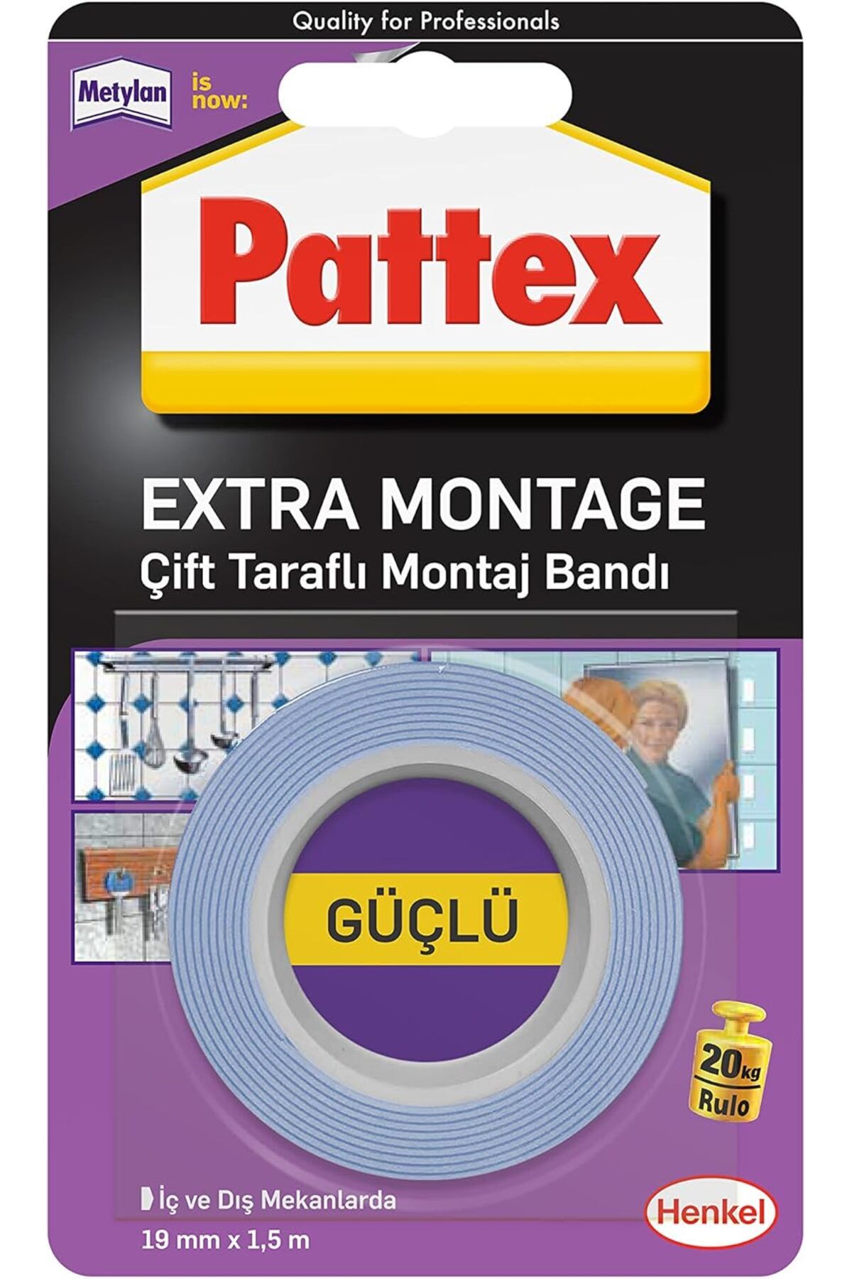 Mu Art Ahşap Mrt Çift Taraflı Bant, Kalıcı Uygulamalar için Ekstra Güçlü Bant, İç ve Dış Mekanlarda R