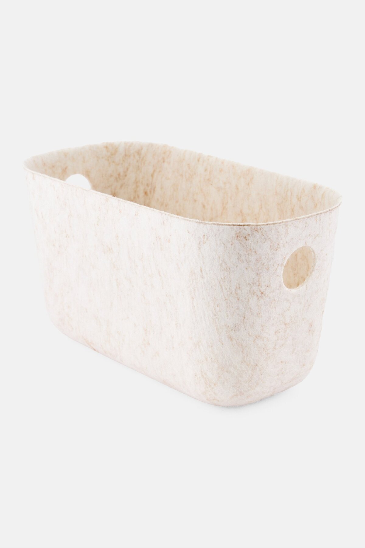 Muy Mucho-Textured Side Handle Multi Purpose Storage Box, Beige 3
