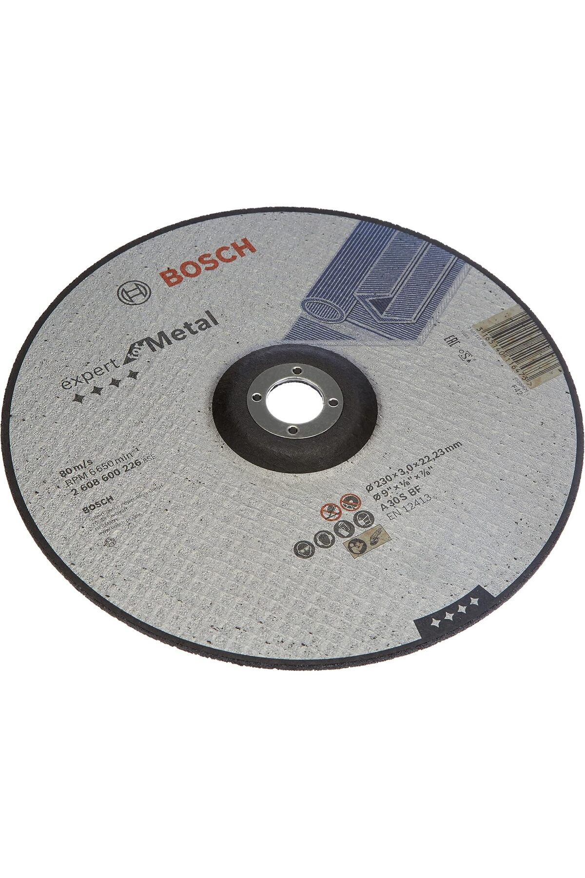 STOREMAX Rom Professional Accessories Bombeli Metal Kesme Diski, Gri, 1 Adet Romshp 1067323