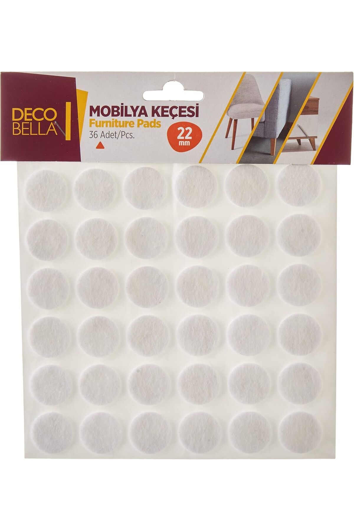STOREMAX 22 mm Yuvarlak Keçe TrendBazaar 1057563