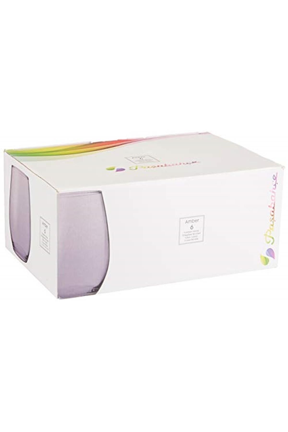 Hanedanev-720725   Amber Purple Colored 6-Piece Soft Drink Glass 570Cc Purple 6-Piece Glasses 4