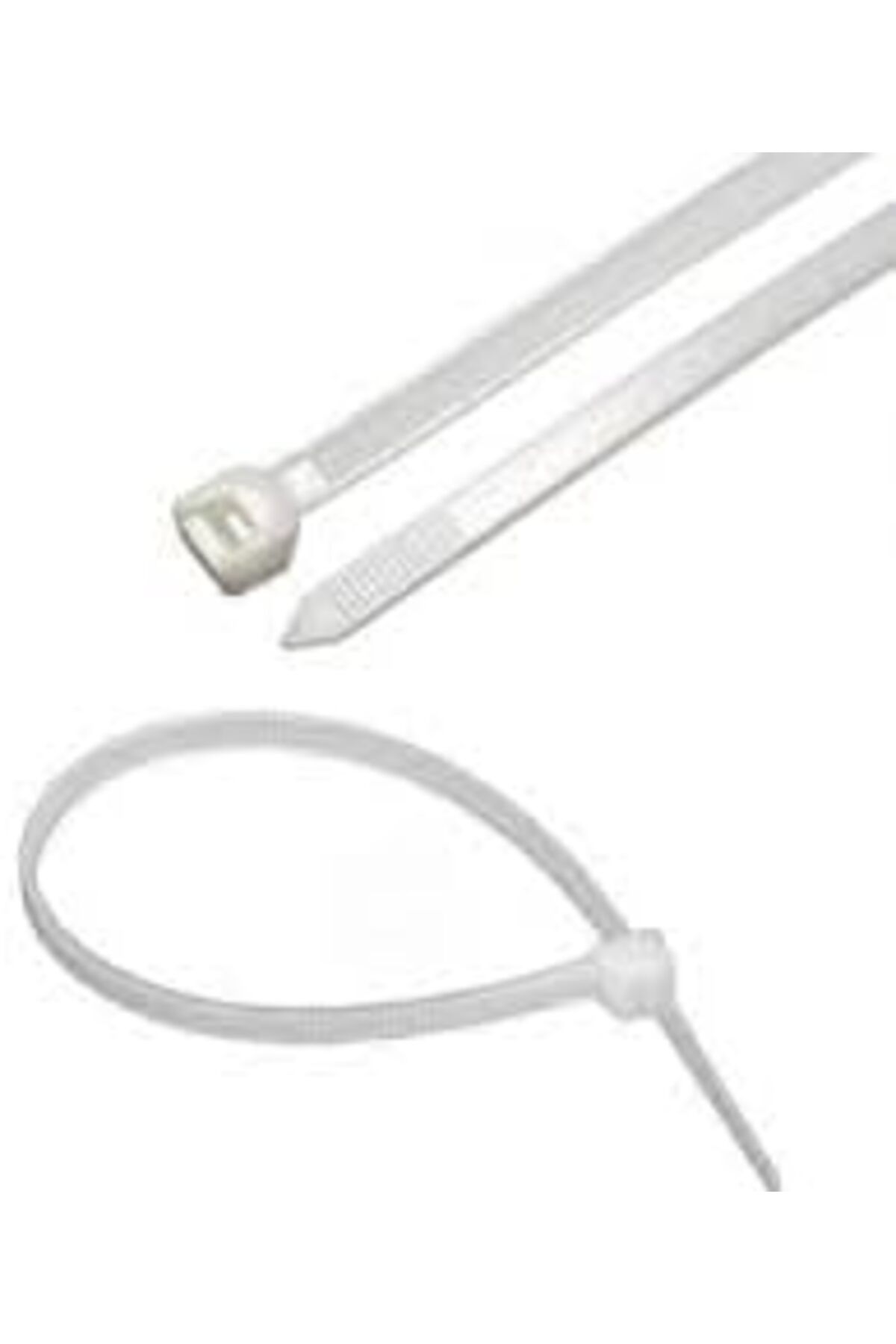 STOREMAX Ezg Plastik Cırt Kelepçe Beyaz 4.8 x 450 mm. - 100 Adet Ezsnshop 1065757