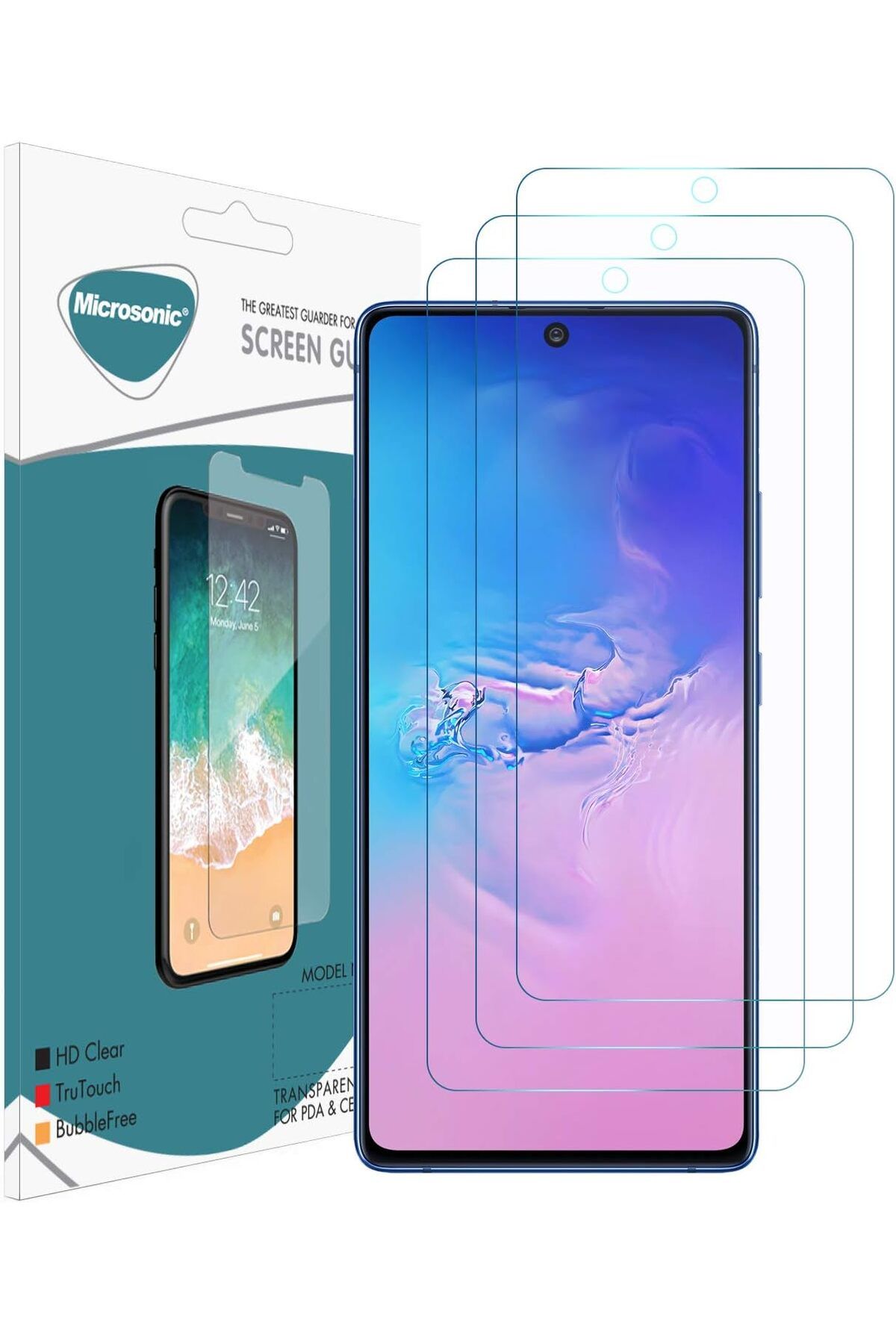 Mu Art Ahşap Mrt Galaxy S10 Lite Ekran Koruyucu Nano Cam (3'lü Paket) Art 871301