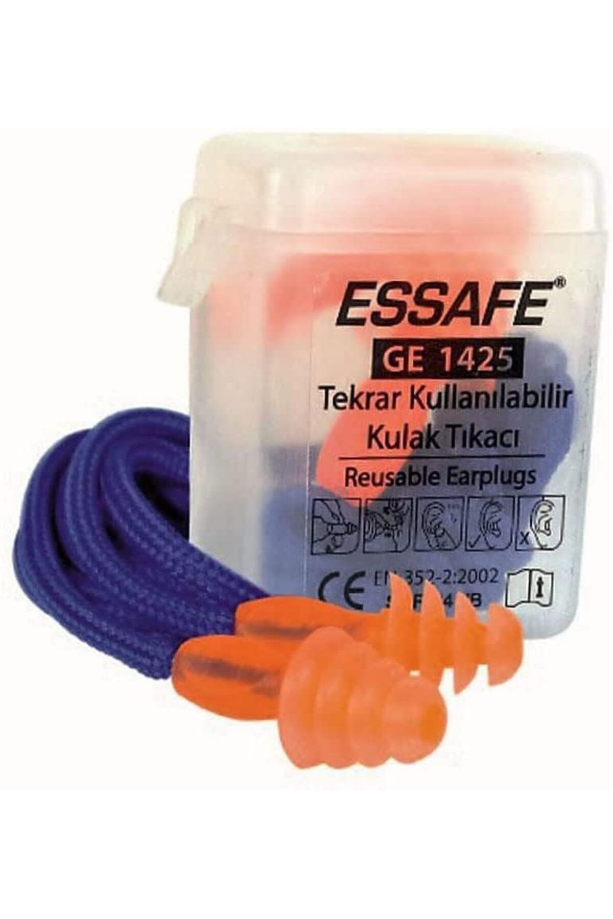 Mu Art Ahşap Mrt Essafe Gürültü Ve Ses Önleyici Kulak Tıkacı Ge1425 24db EN 352-2 & CE Belgeli Art 8713