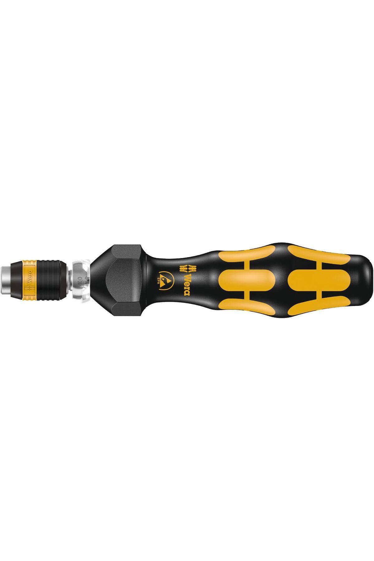 LUXE 7430 Kraftform ESD, Ayarlanabilir Torklu Tornavida, Hızlı Değiştirme Mandrenli Rapidaptor, 1/4