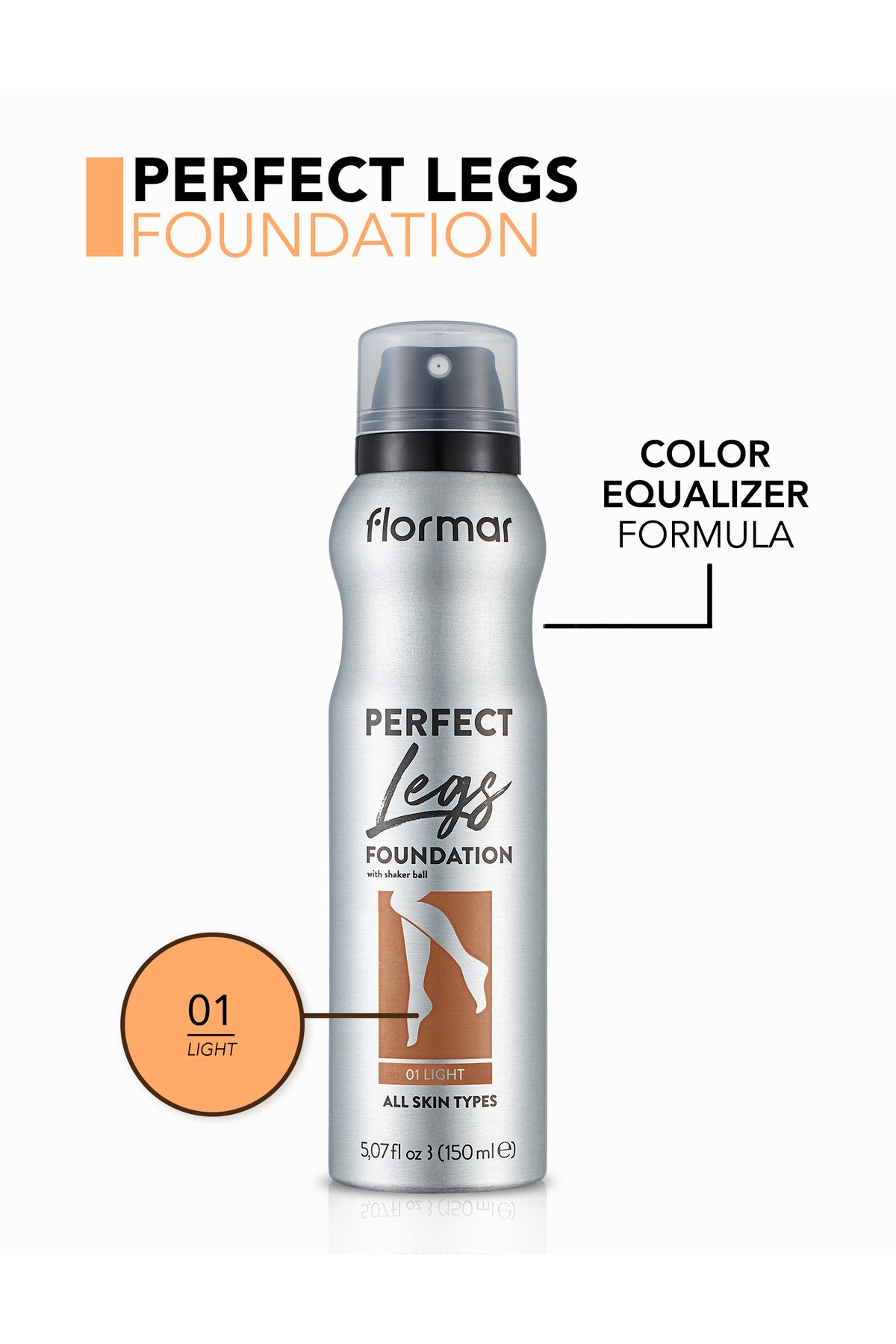 Flormar-Flormar Perfect Legs Foundation 01 Light 4