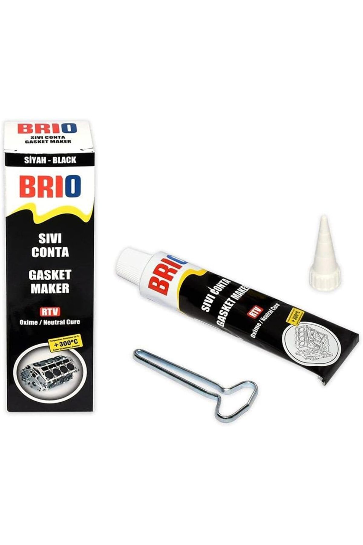 STOREMAX Rom 0103-SS85S Sıvı Conta, 85 gr RTV, Siyah Romshp 1067323
