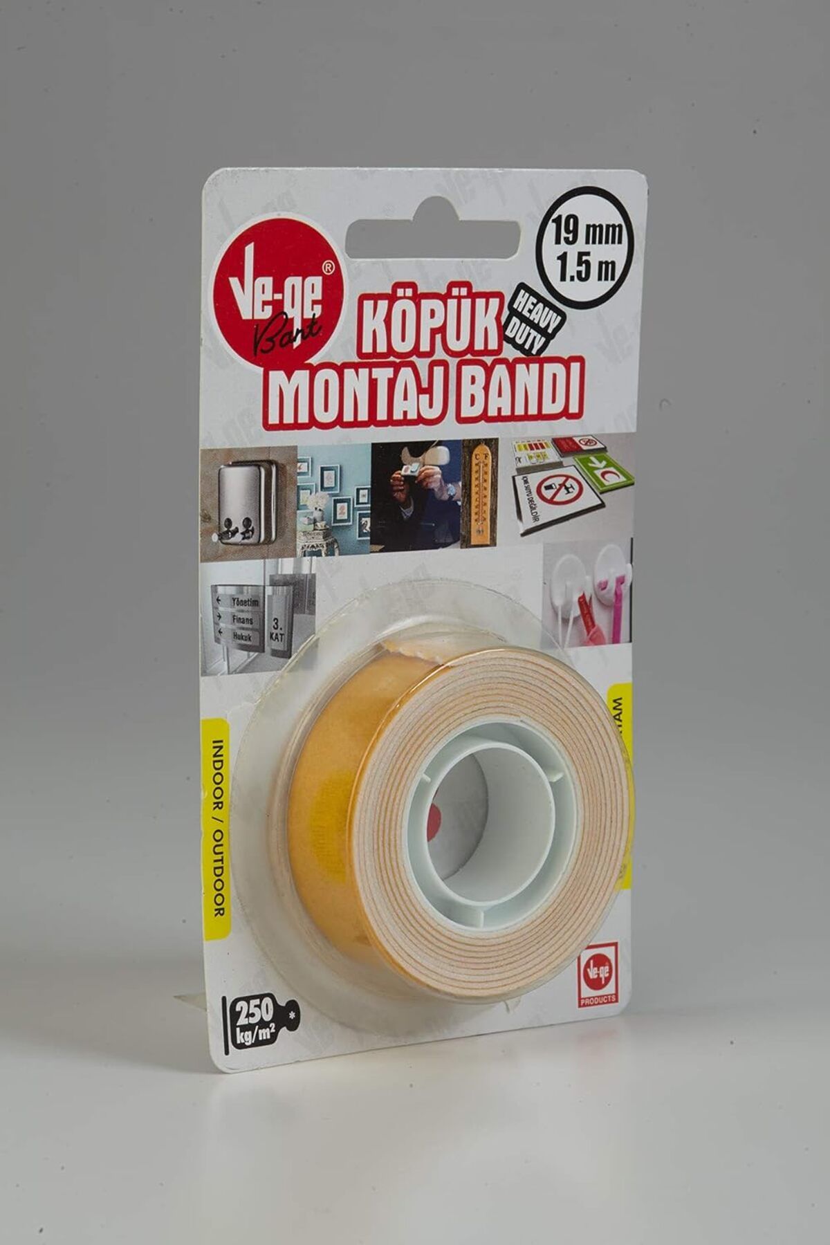 Mu Art Ahşap Mrt BA5000190015-3AC Köpük Montaj Bandı-3 (Ağır), 19 mm x 1.5m Art 871301