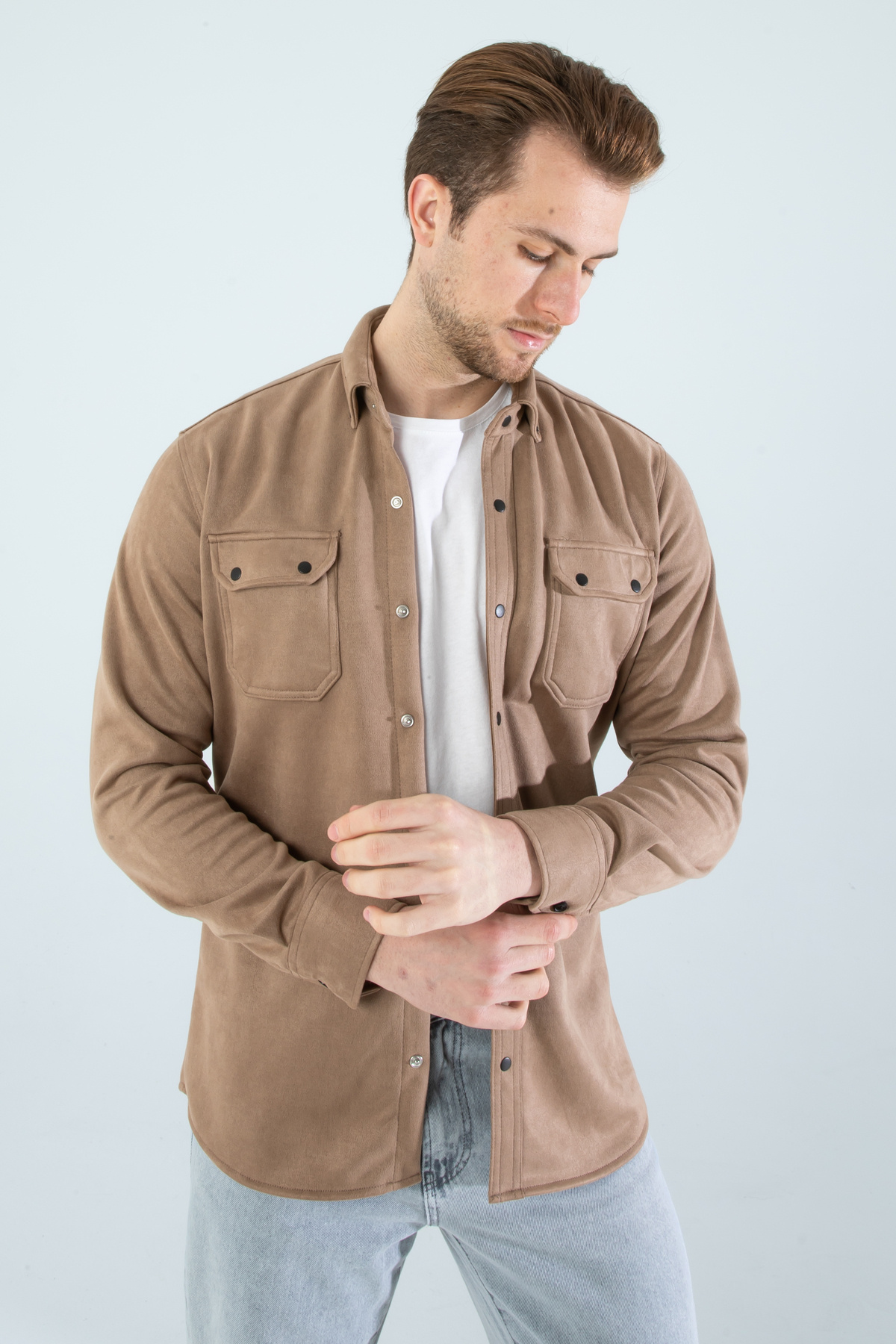 YXC Trend Maker-Men's Suede Spring Jacket 6