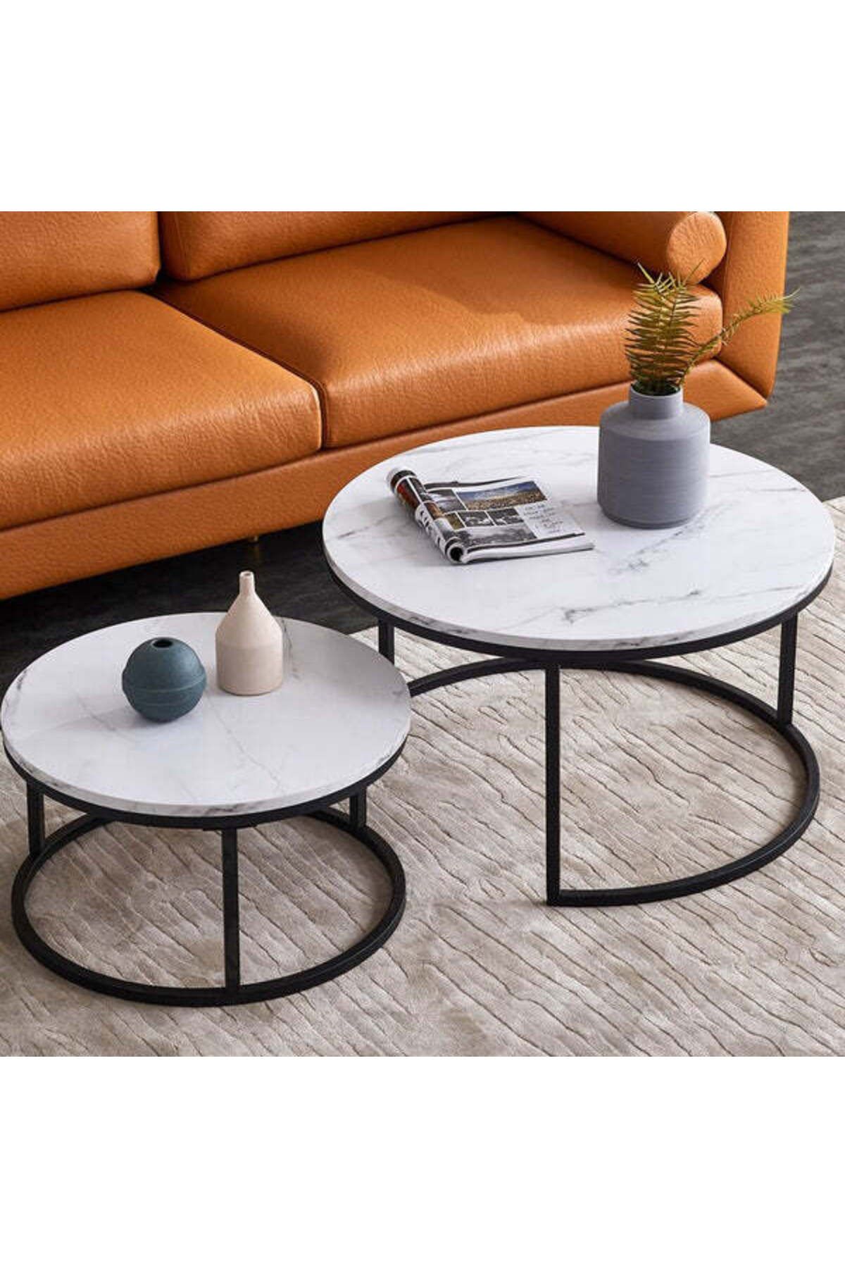 Orient-2-Piece MDF Nesting Table Set – Modern Design 1
