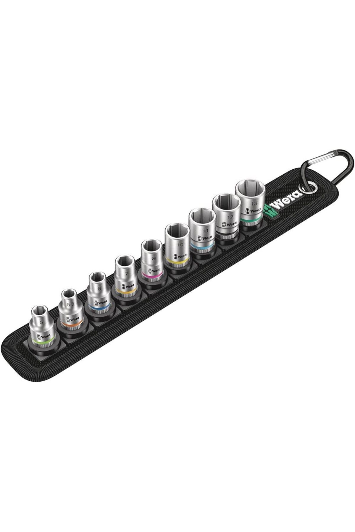 Mu Art Ahşap Mrt 05003883001 Belt 4 Zyklop lokma anahtar seti, 1/4 inç tahrik, 9 parça Art 871301