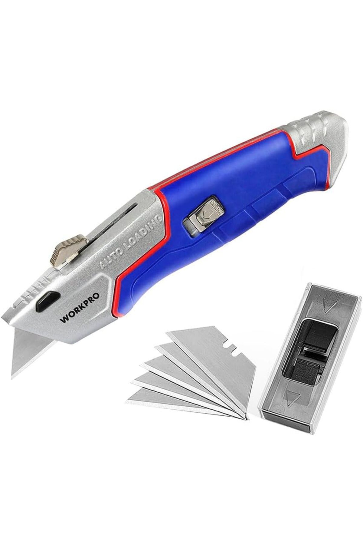 STOREMAX SRT WP213012 Ağır Hizmet Alüminyum Gövde Geri Çekilebilir Rötuş Maket Bıçağı + 4 Adet Yed