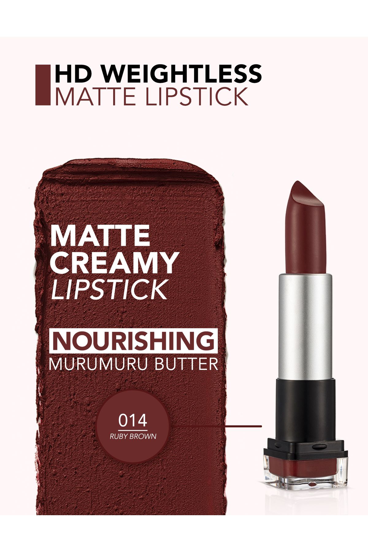 Flormar-HD WEIG. MATTE LSK-014 RUBY BROWN 5