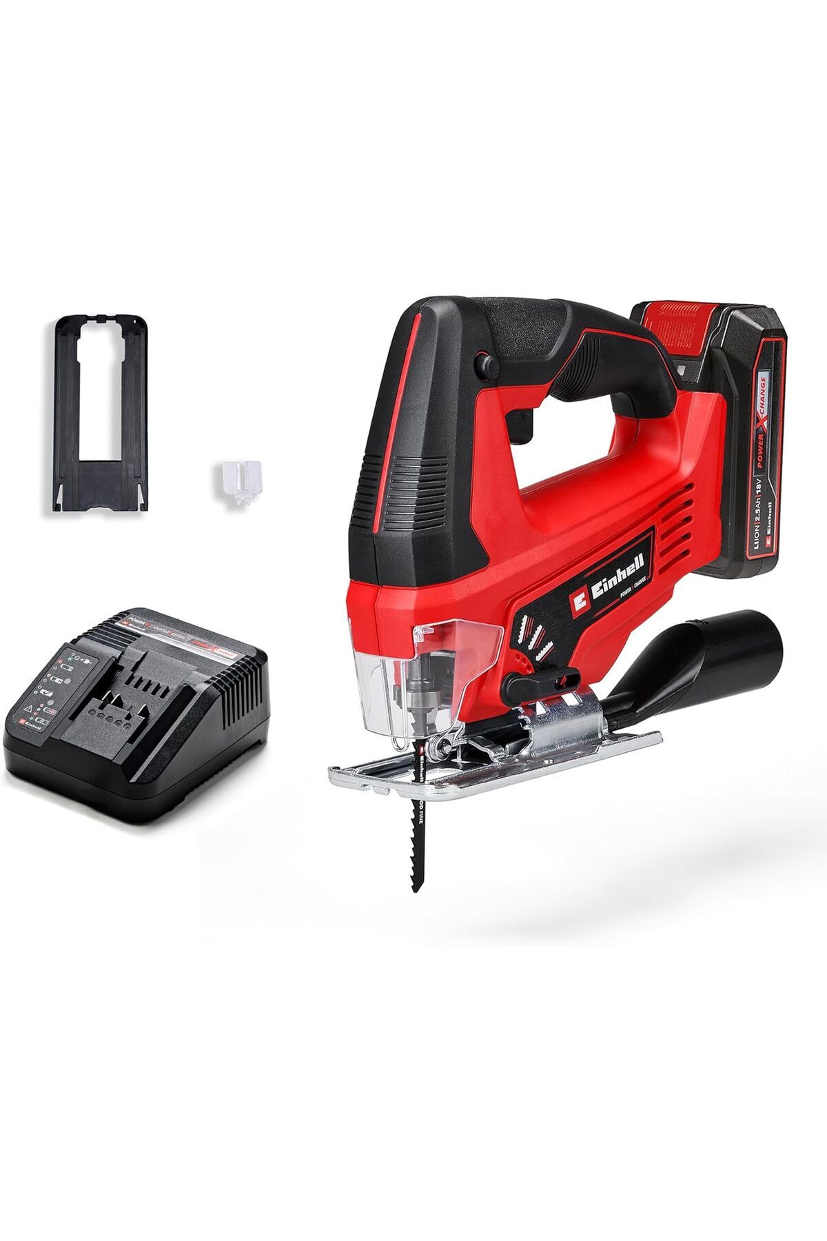 LUXE akülü dekupaj testeresi TC-JS 18 Li (1x,2,5 Ah) Power X-Change (Li-Ion, 18 V, sarkaç strok fonks