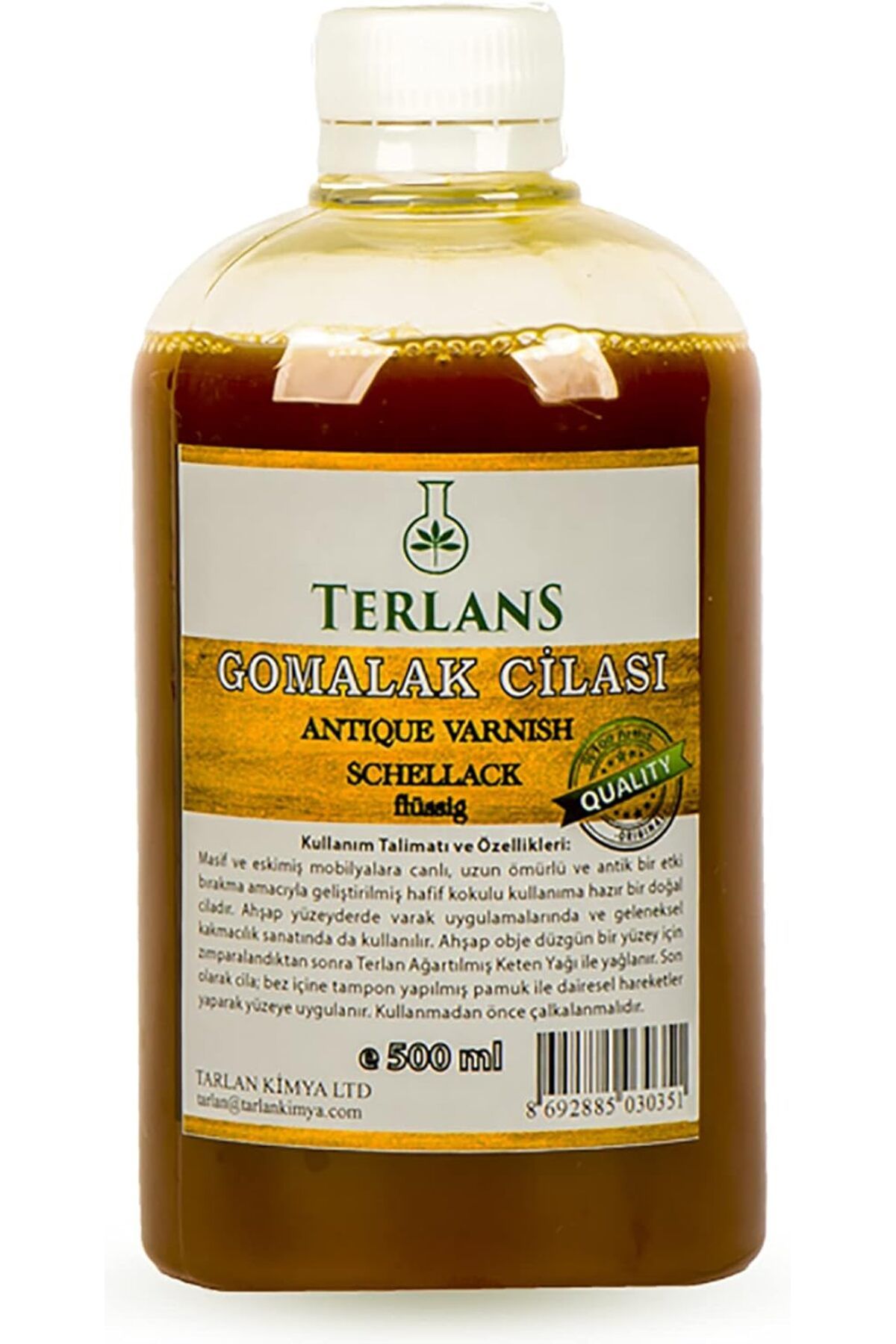 Mu Art Ahşap Mrt Doğal Ahşap Cilası Gomalak 500 ml + Sürme Topu Hediye Art 871301