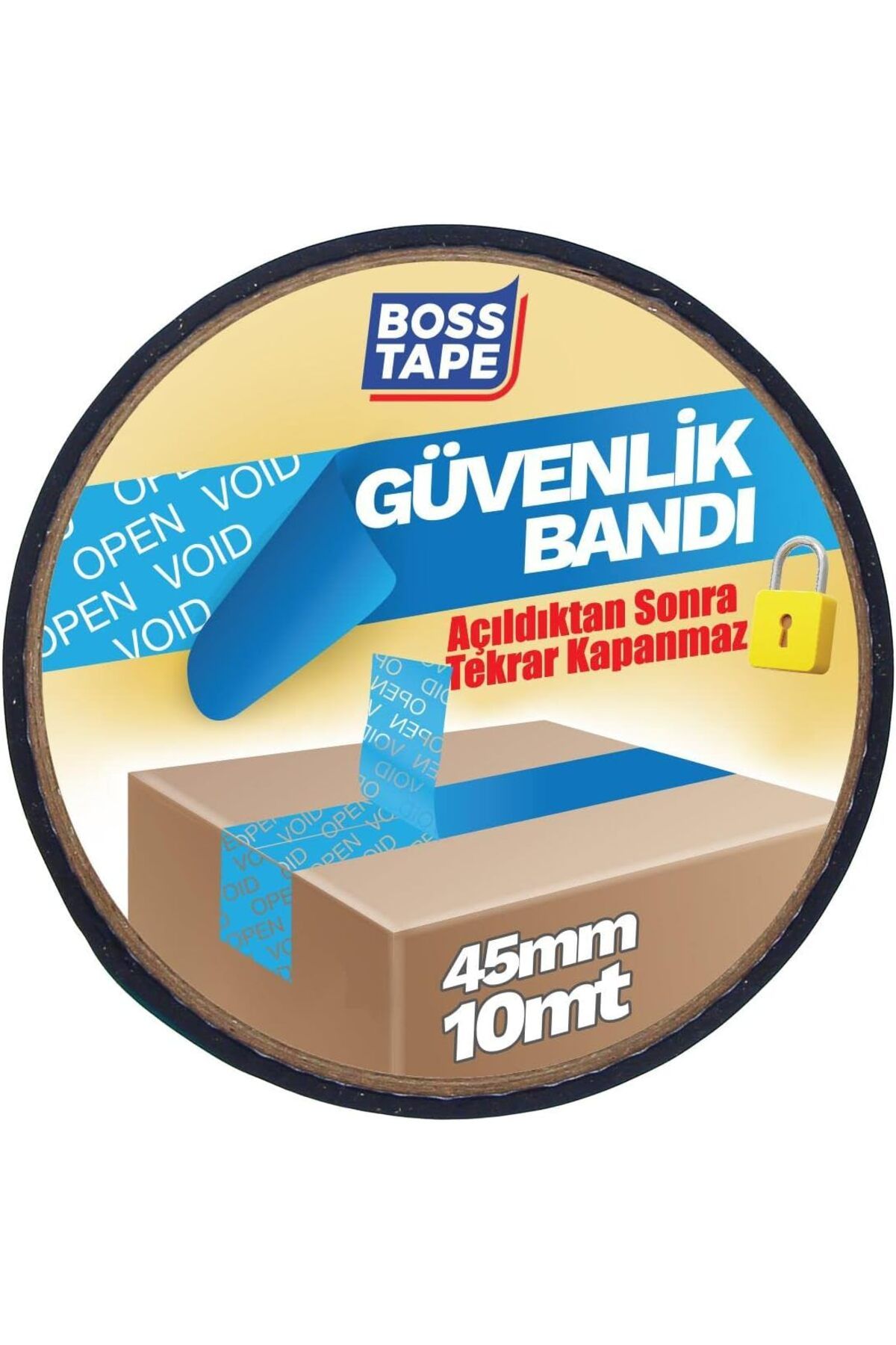 Mu Art Ahşap Mrt Tape Güvenlik Bandı Mavi En:45mm Boy:10mt Art 871301