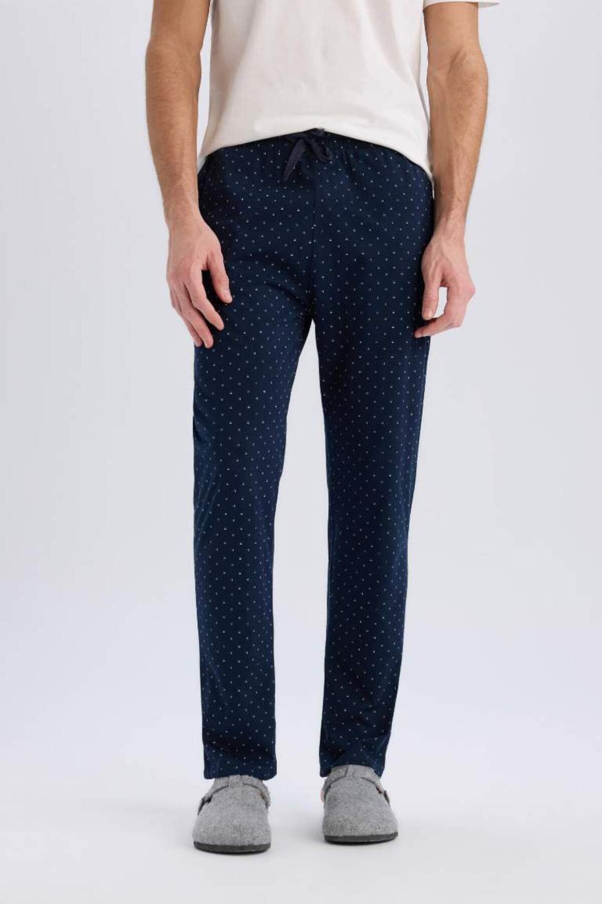DeFacto Yeni Sezon Regular Fit Baskılı Cepli Pijama Altı