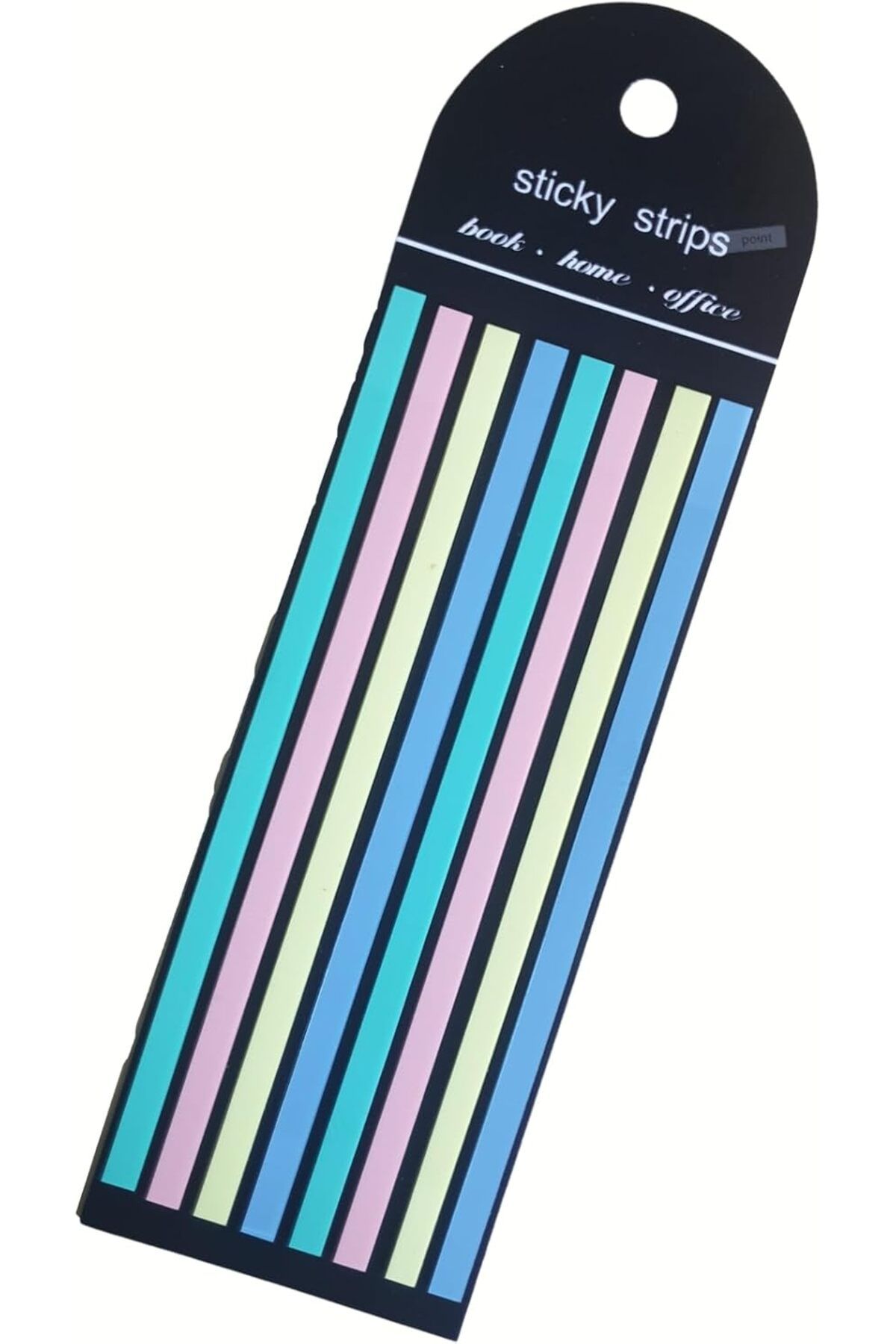 STOREMAX Rom Sticky Notes Şeffaf Renkli Yapışkan Not Kağıtları Uzun Şeritler (Renk 1) Romshp 1067323
