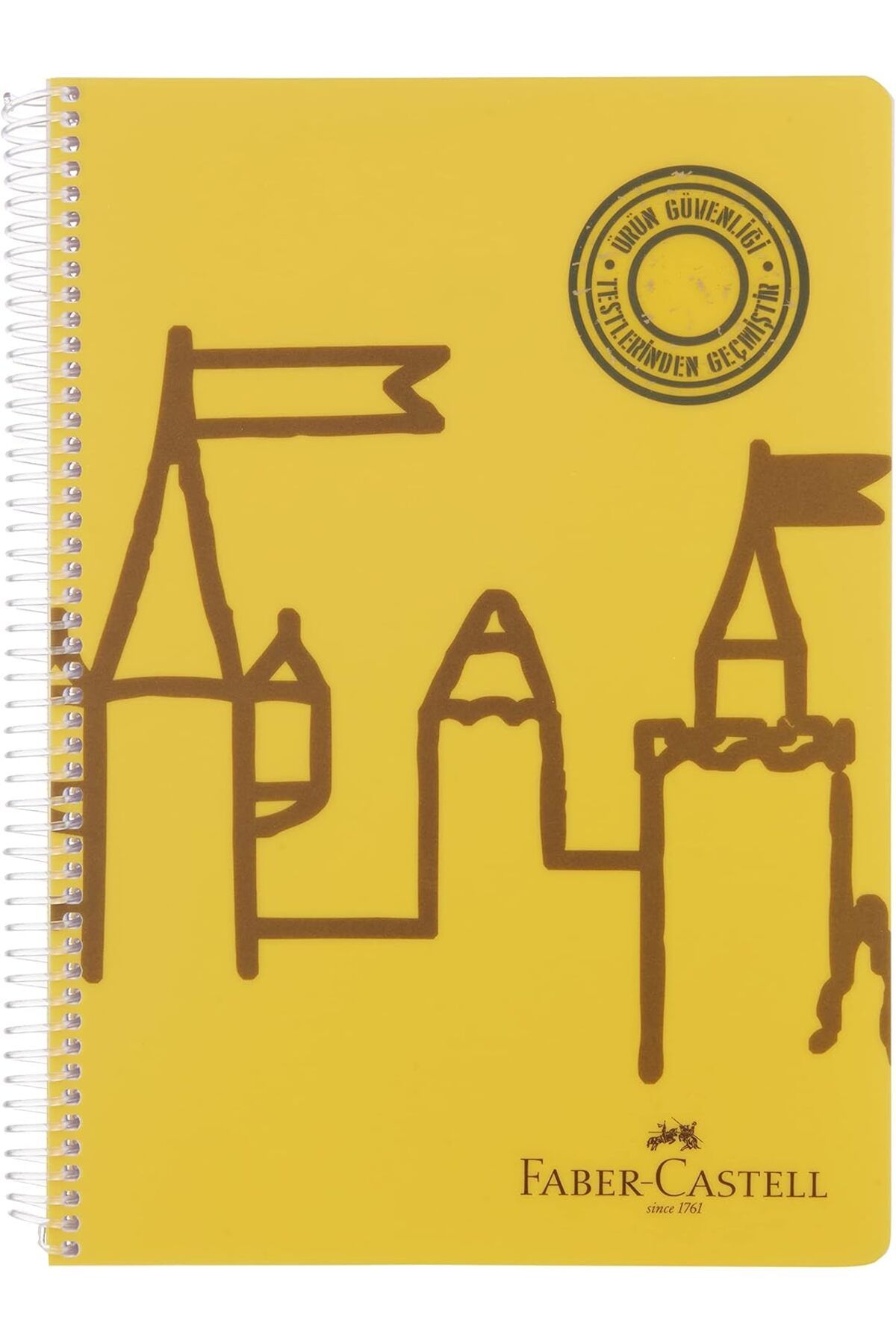 STOREMAX ELZ Şato Desenli Spiralli Defter, A4, 120 Yaprak, 70g Kağıt, Çizgisiz, Dayanıklı Kapak, Kolay