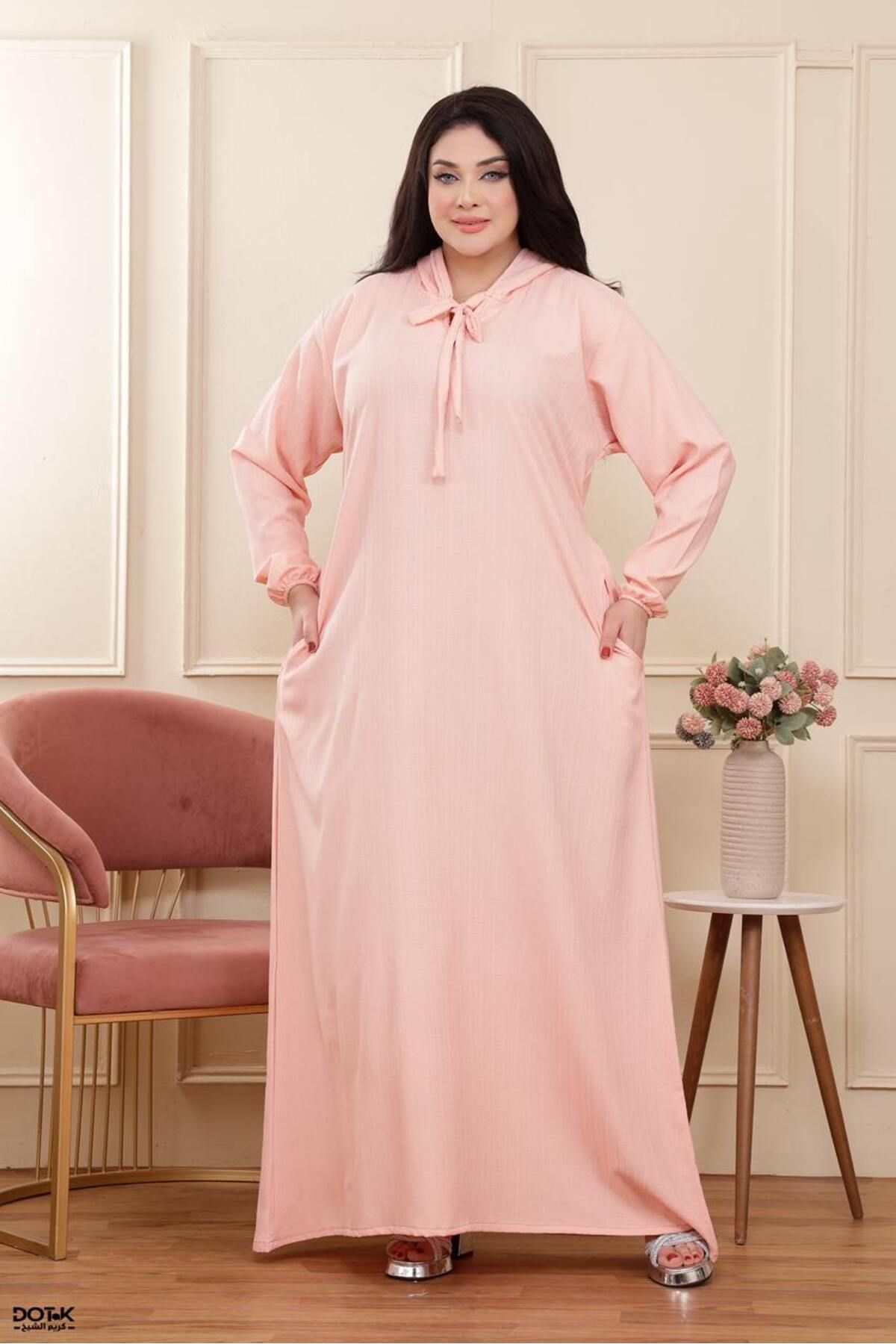 Generies-Fresca linen abaya made of light and comfortable linen material with an elegant and modern design, ideal for everyday use. 3