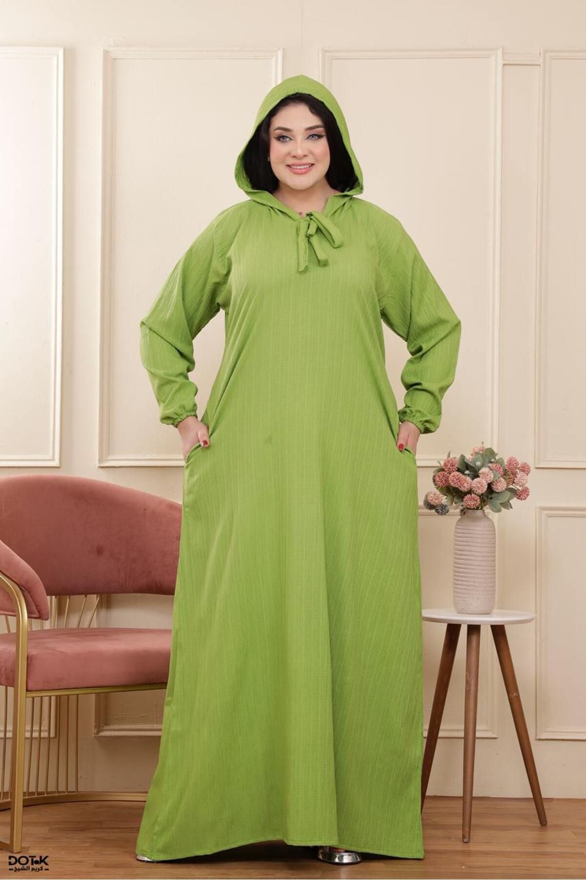 Generies-Fresca linen abaya made of light and comfortable linen material with an elegant and modern design, ideal for everyday use. 3