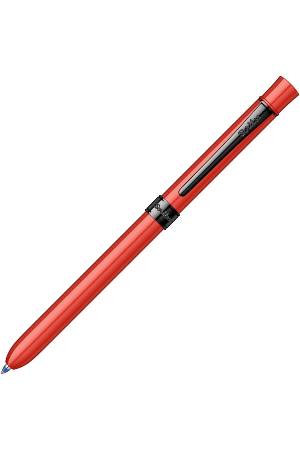 STOREMAX Sbl Trio 93 Multifonksiyon Tükenmez Kalem, 0,5 Uç, Silgili, Kırmızı SBLShp 1064356