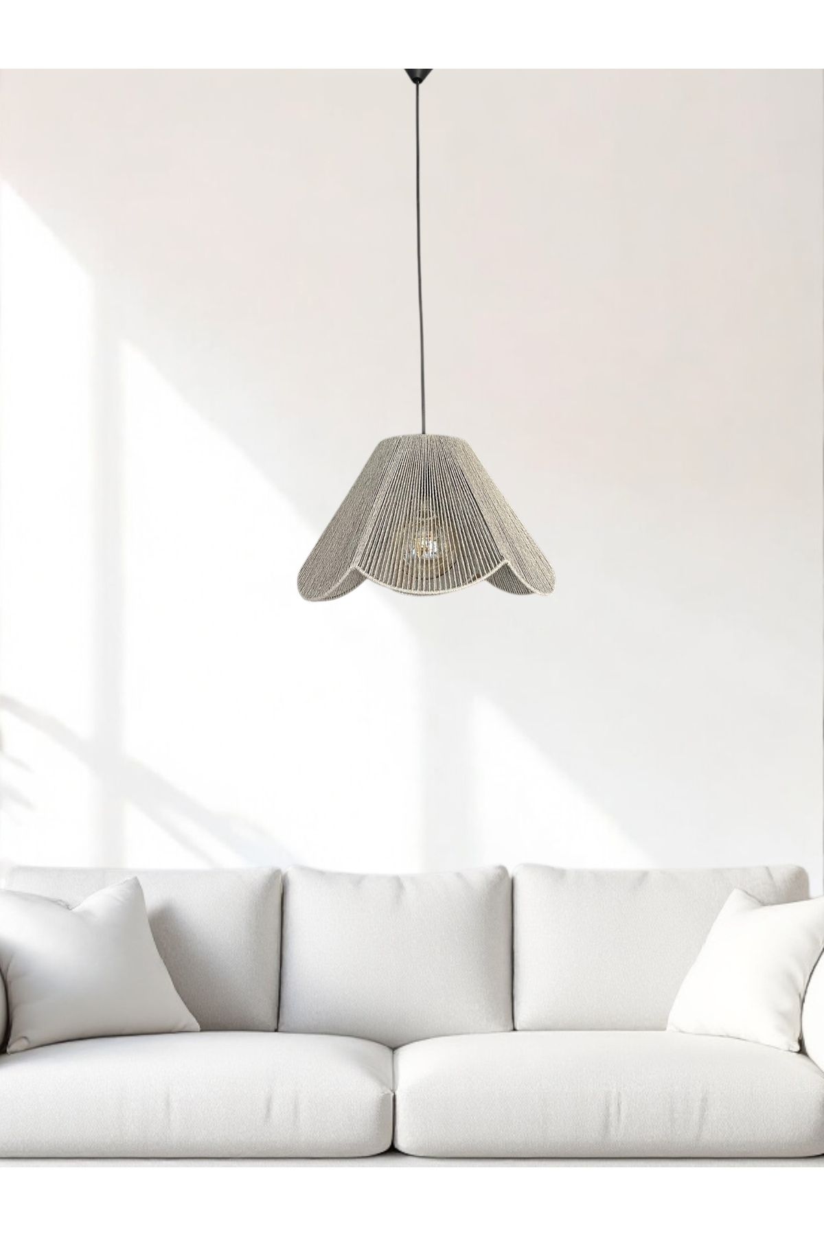 KorFam-Work Handmade Bohem Flower Shape Rustic Chandelier 2