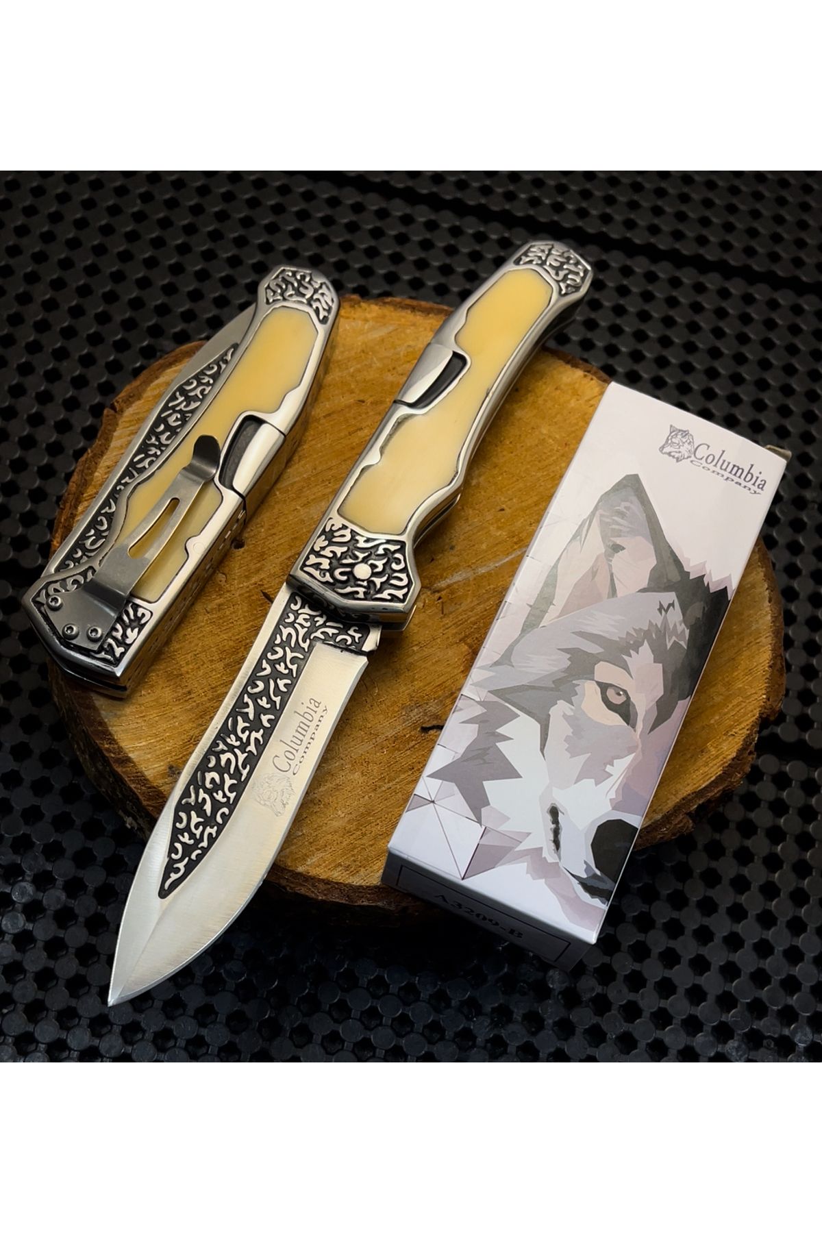 WeKnife Columbia A-3154 Serisi Kaliteli Avcı Kamp Outdoor Çakı - Çelik İşlemeli