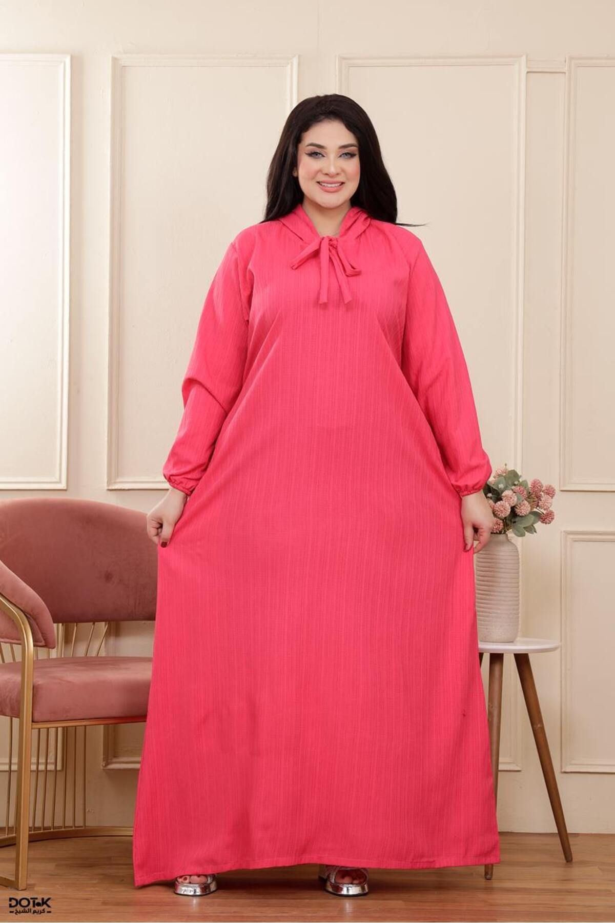 Generies-Fresca linen abaya made of light and comfortable linen material with an elegant and modern design, ideal for everyday use. 3
