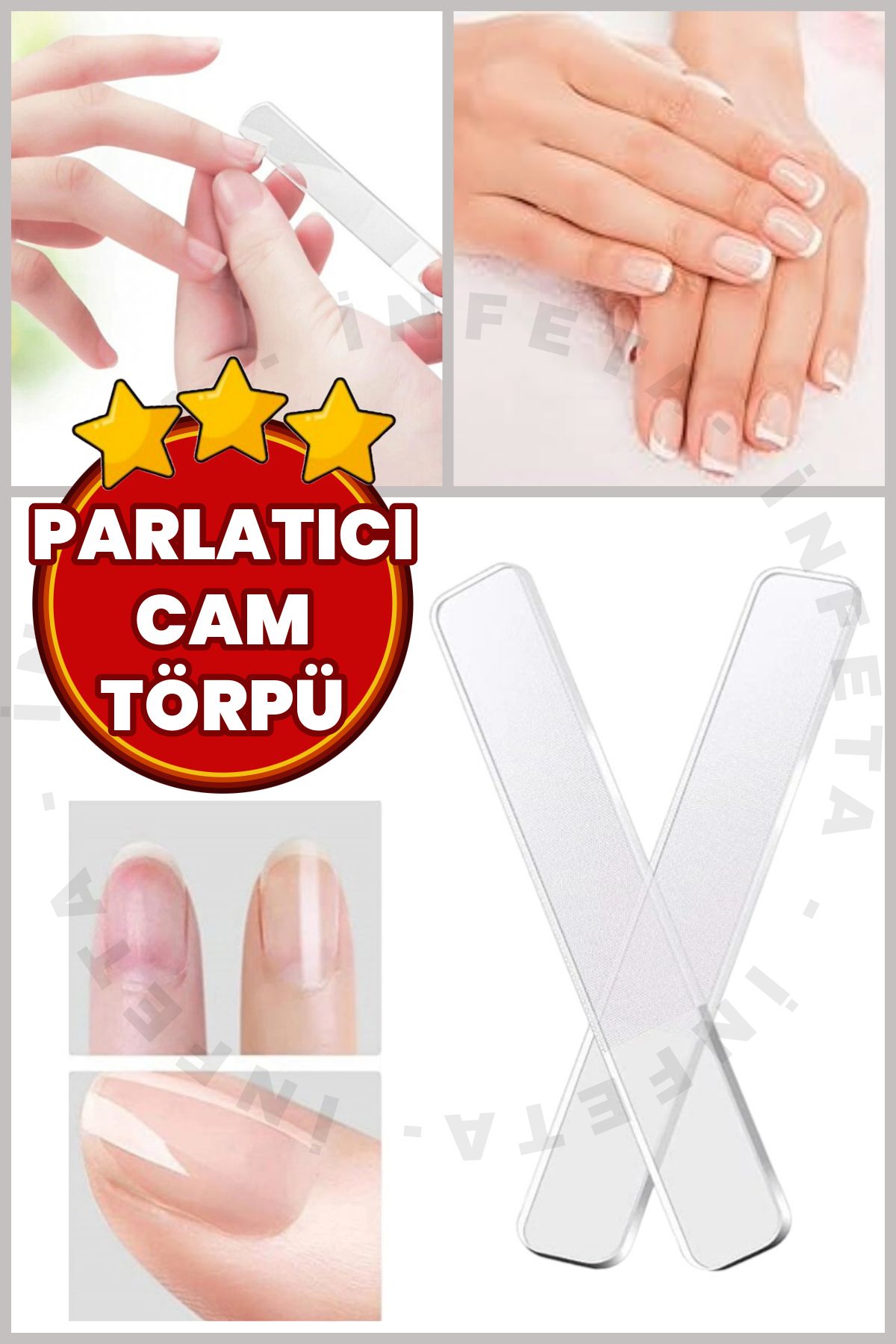 İnfeta Cam Tırnak Parlatıcı Ve Törpü / Cam Törpü