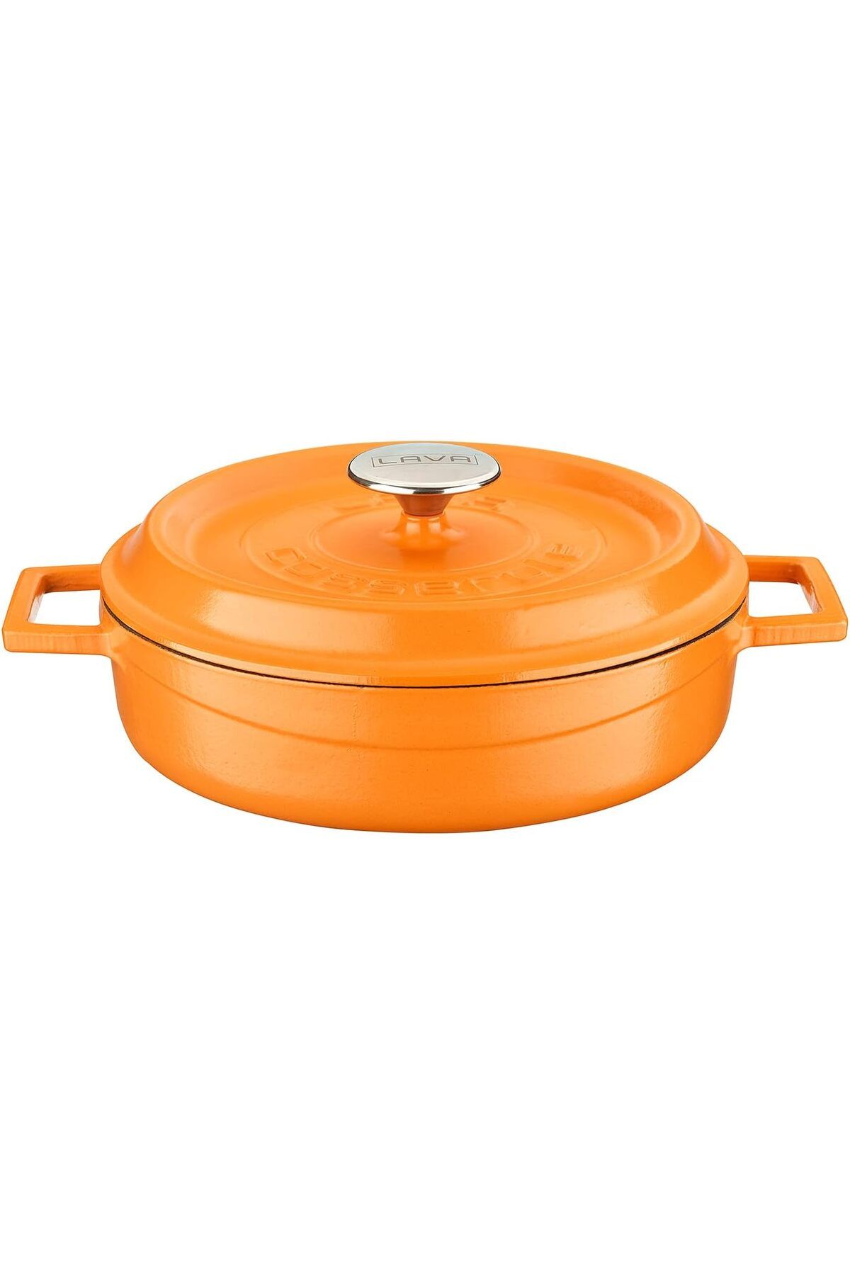 STOREMAX ELZ Metal Spring Serisi - Döküm Çok Amaçlı Tencere, Yuvarlak, 24 cm, Mat Emaye, Parlak Siyah Ta
