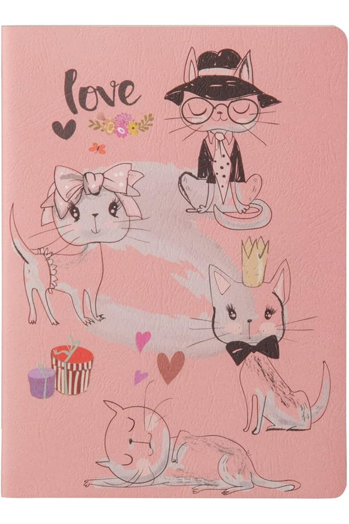 STOREMAX ELZ Ricci Nice Paw 40 Yaprak 14x20 cm Çizgisiz Okul Defteri FRNTR 1127478