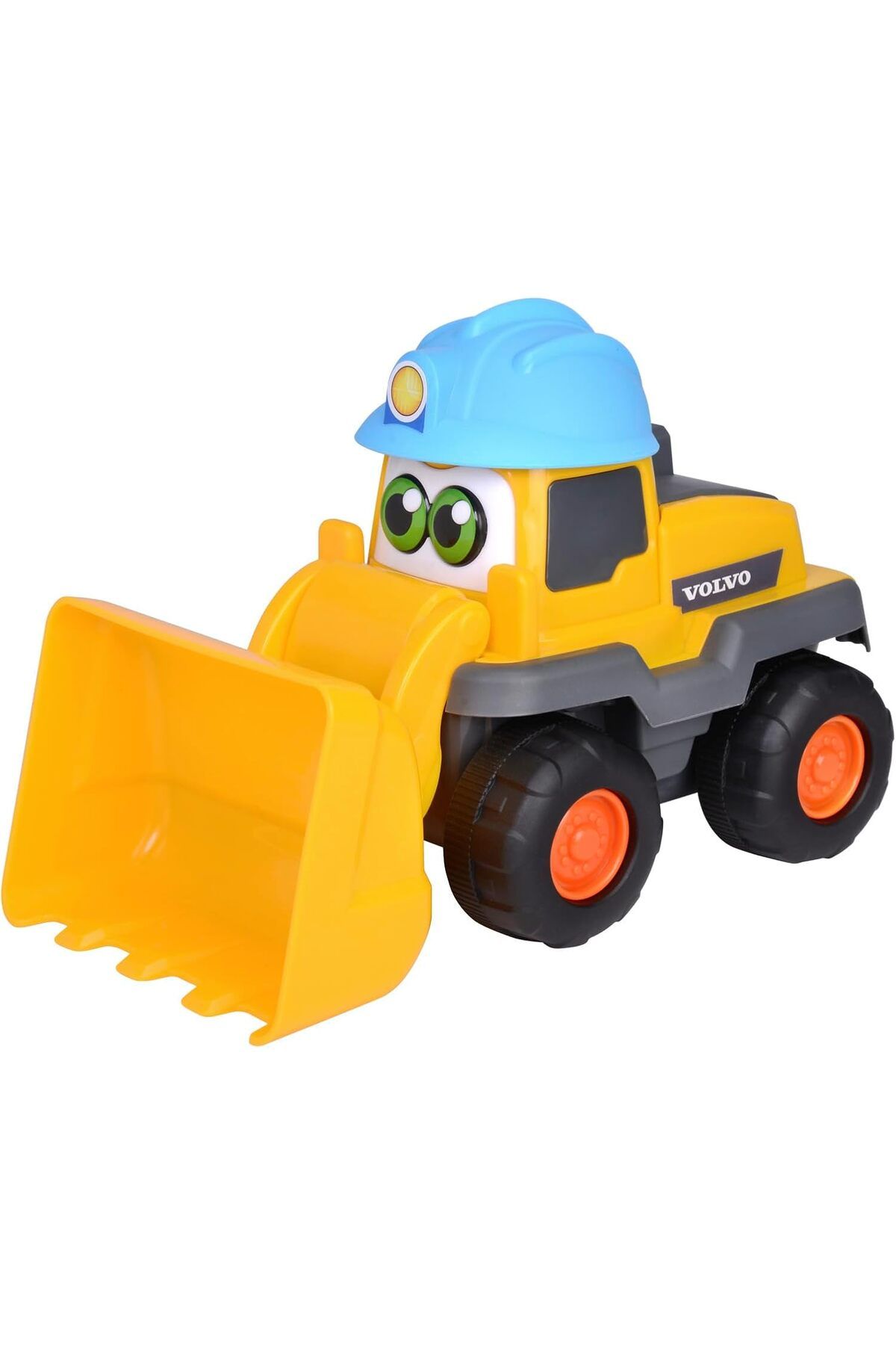 Mu Art Ahşap Mrt Spielzeug, Dickie, 204114012, Abc Volvo Kazıcı, Serbest Tekerlekli, Hareketli Kürek, Kask Bas