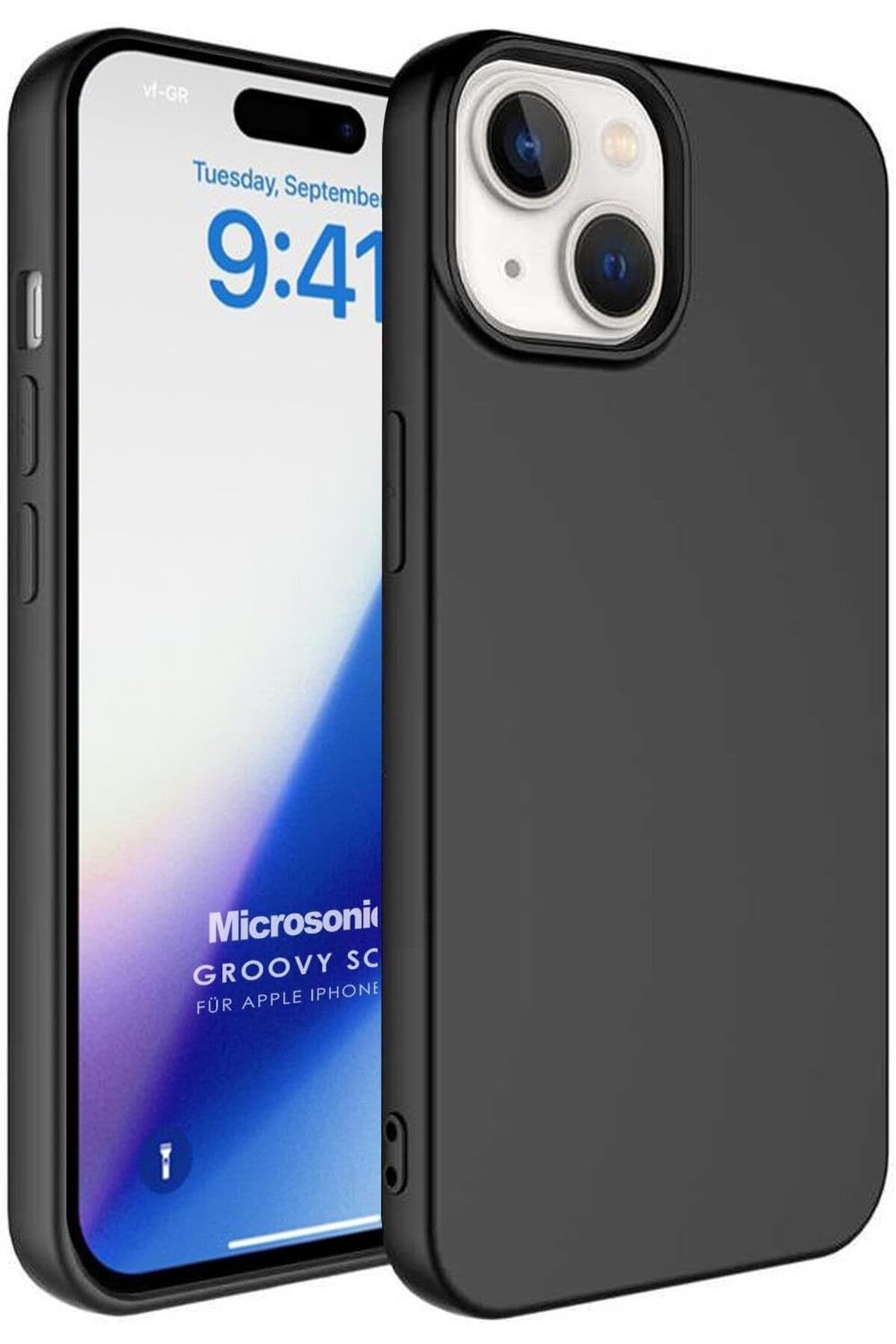 LUXE Kılıf iPhone 15 için Groovy Soft Siyah [iPhone 15 ile Uyumlu Kılıf - Siyah] LXSHP 1055529