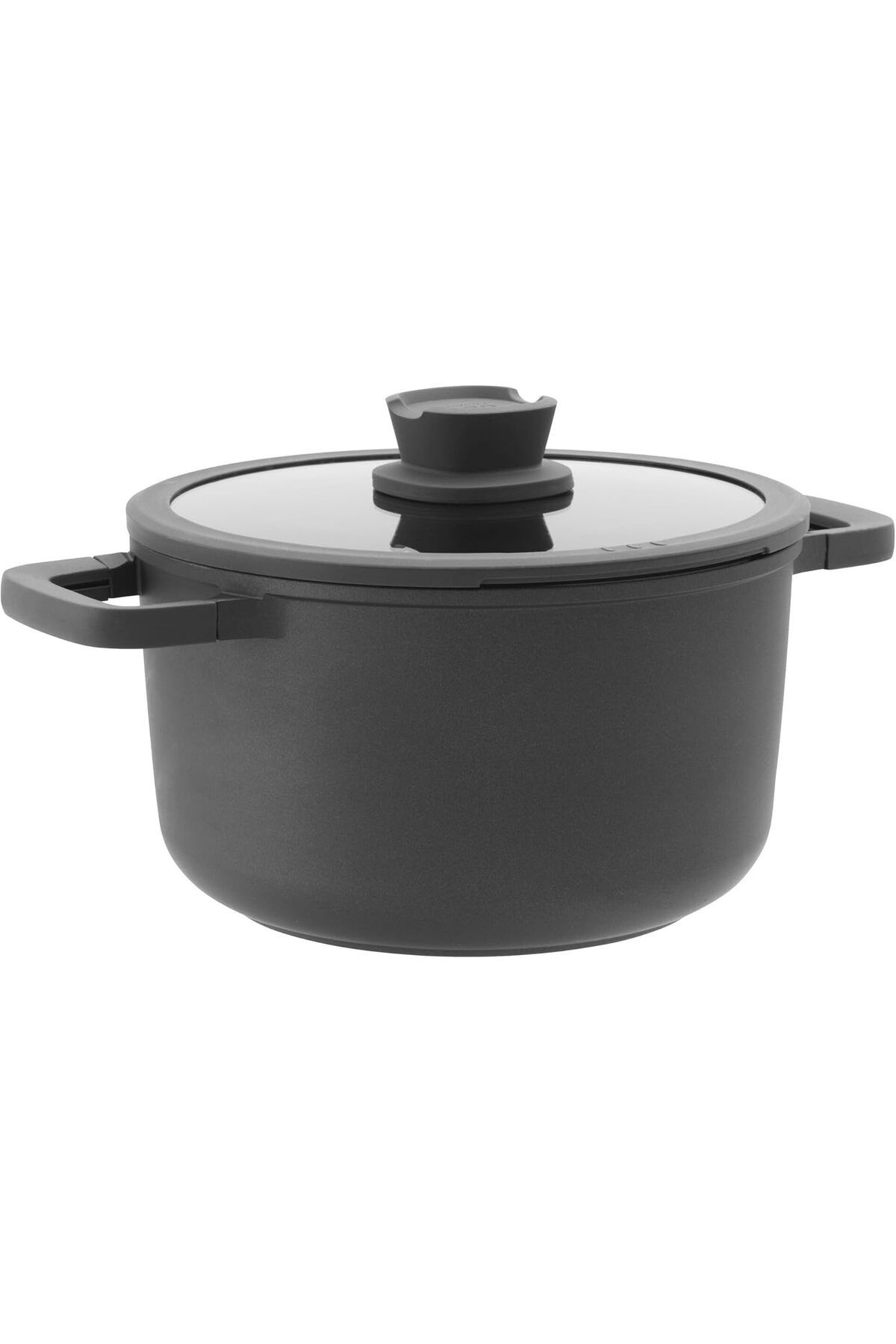 STOREMAX ELZ LEO STONE Yapışmaz Kapaklı Alüminyum Döküm Derin Tencere 24x14 cm FRNTR 1127478