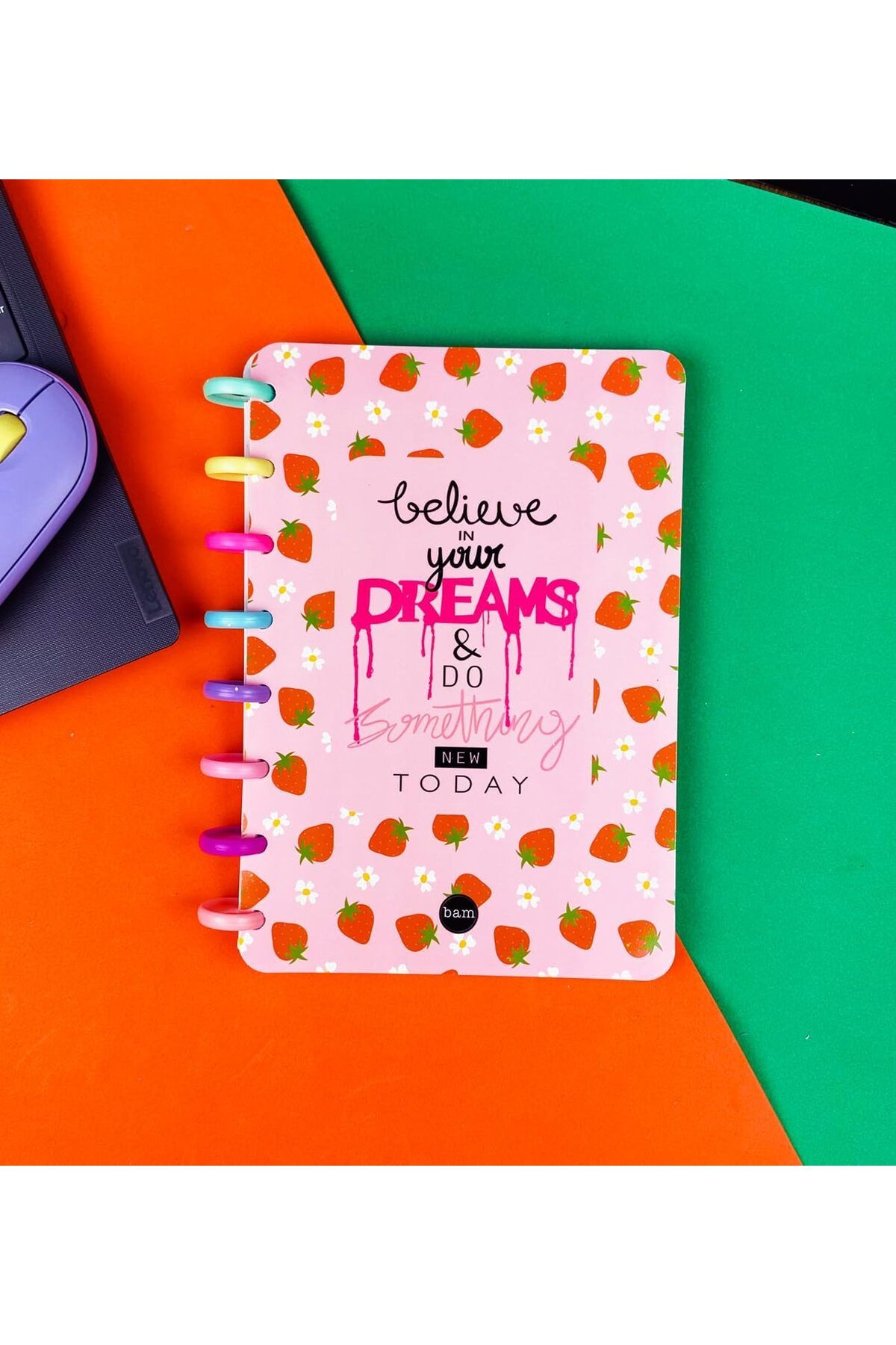 STOREMAX Sbl Your Dreams Çilek Tasarımlı Yeni Nesil Kalp Spiralli Defter SBLShp 1064356