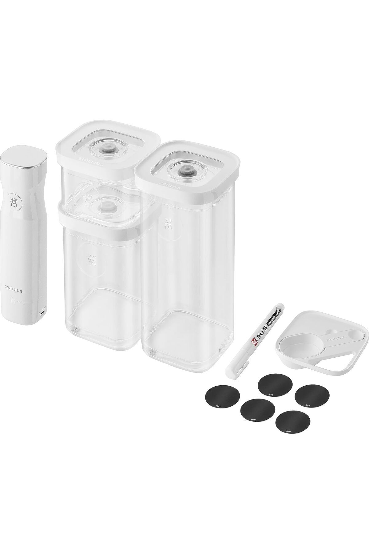 STOREMAX SRT Fresh & S Cube Vakumlu Başlangıç Seti, Boyut S, 6 Parçalı Vakumlu Saklama Seti, 3 x Cub