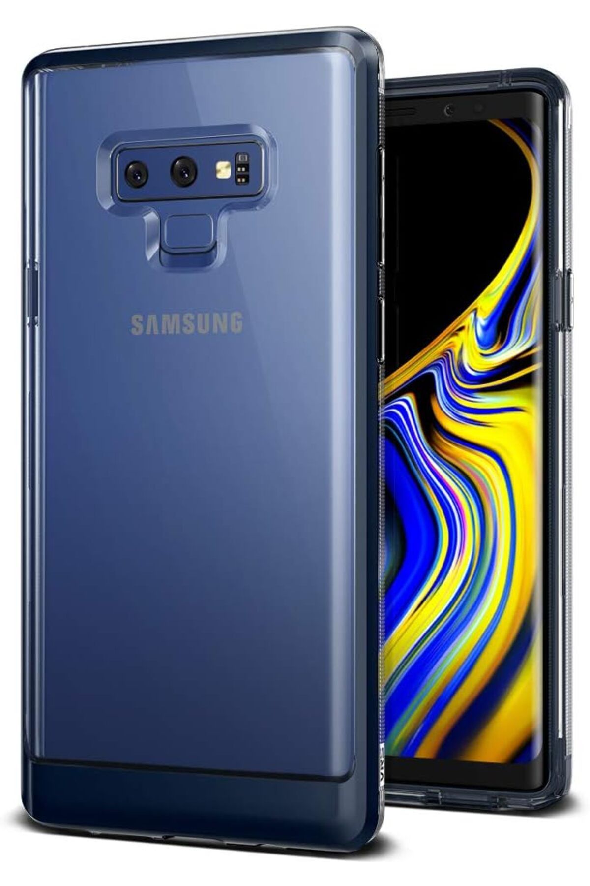 STOREMAX ELZ Design VRSN9CB Galaxy Note 9 Crystal Bumper Kılıf, Deep Sea Blue FRNTR 1127478
