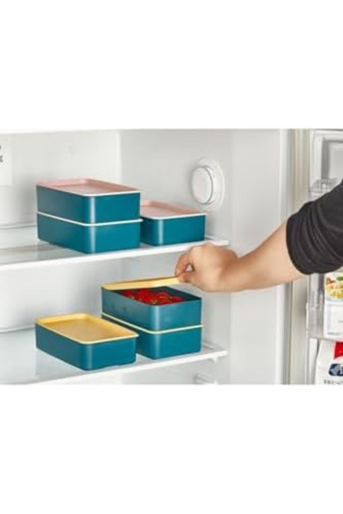 STOREMAX-Sbl Folded Fork Spoon Adjustable Compartment Nutrition Container Pink Lid Sblshp 1064356 3