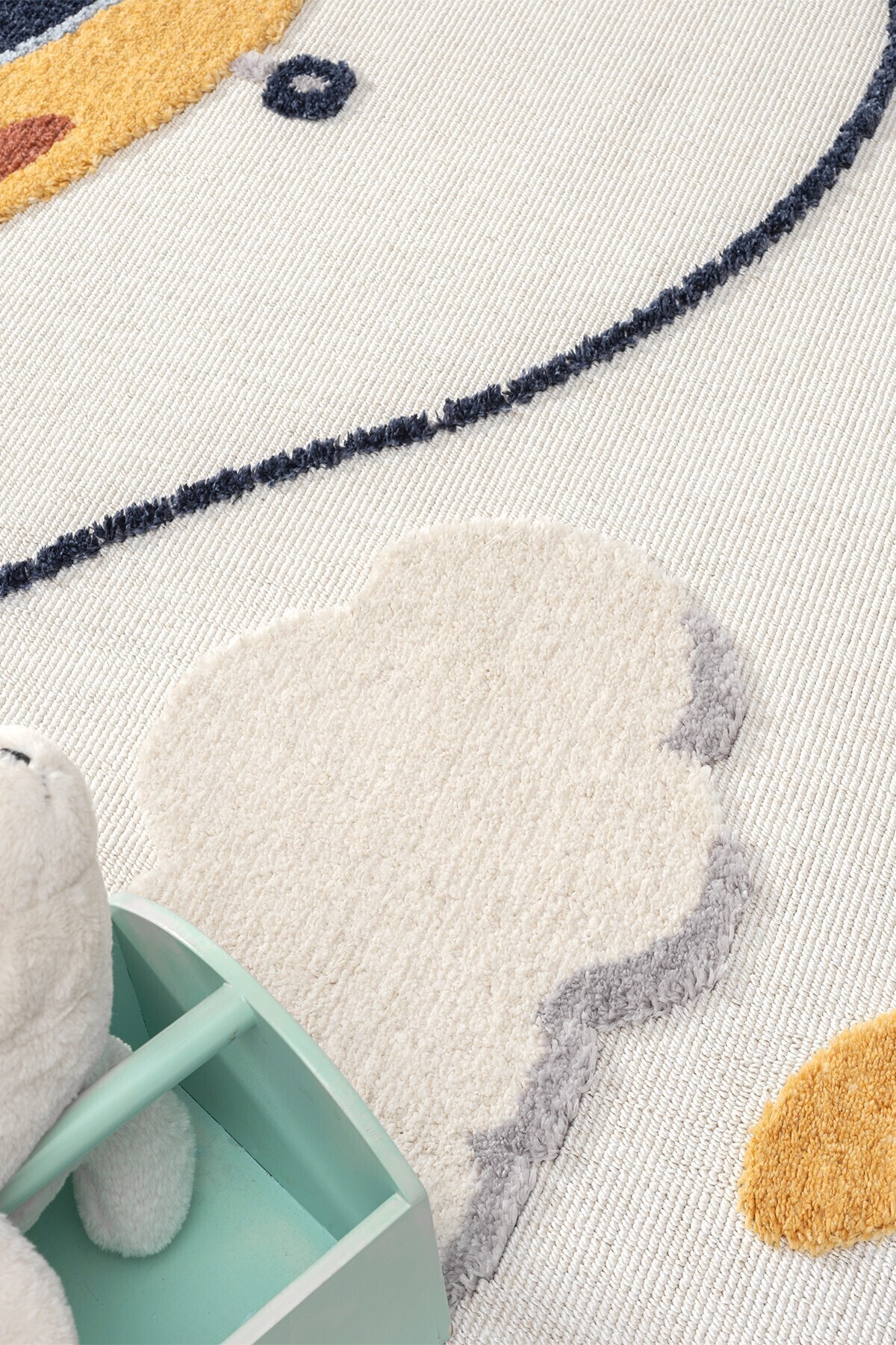 Eliz Home Yumuşak Renkli Bukleli Uçak Figürlü Dokuma Halı Bebek Odası Çocuk Odası Genç Odası Halısı 7 fotoğrafı 4 (önizleme)