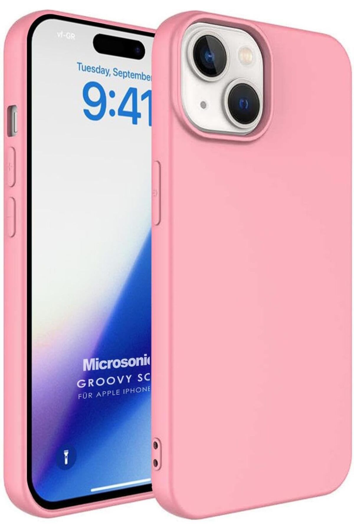 STOREMAX Rom Kılıf iPhone 15 Plus için Groovy Soft Rose Gold [iPhone 15 Plus ile Uyumlu Kılıf - Rose Go