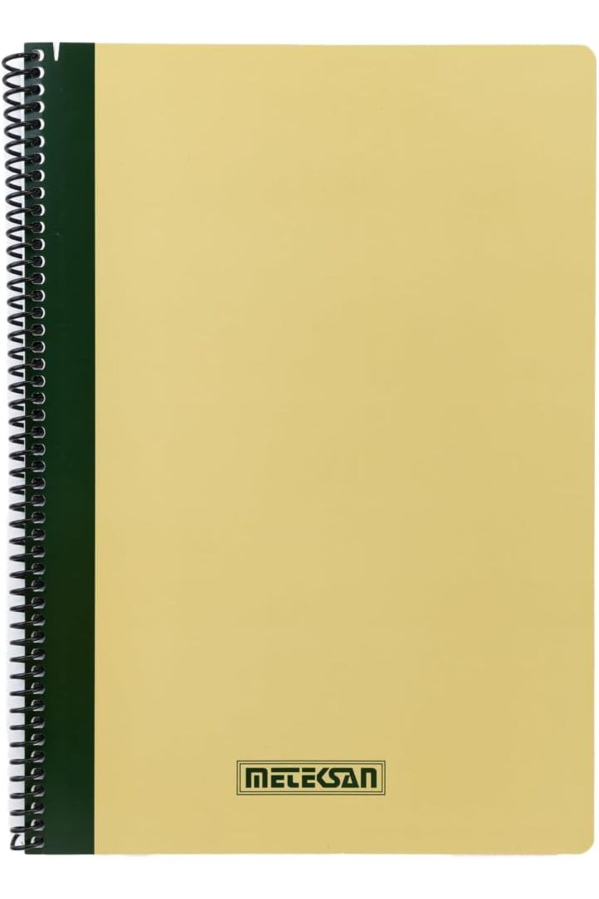 STOREMAX Pruva Ofis Serisi, A4 100 Yaprak Çizgili Karton Kapaklı Pet Spiralli Defter, Bej TrendBazaar 1057