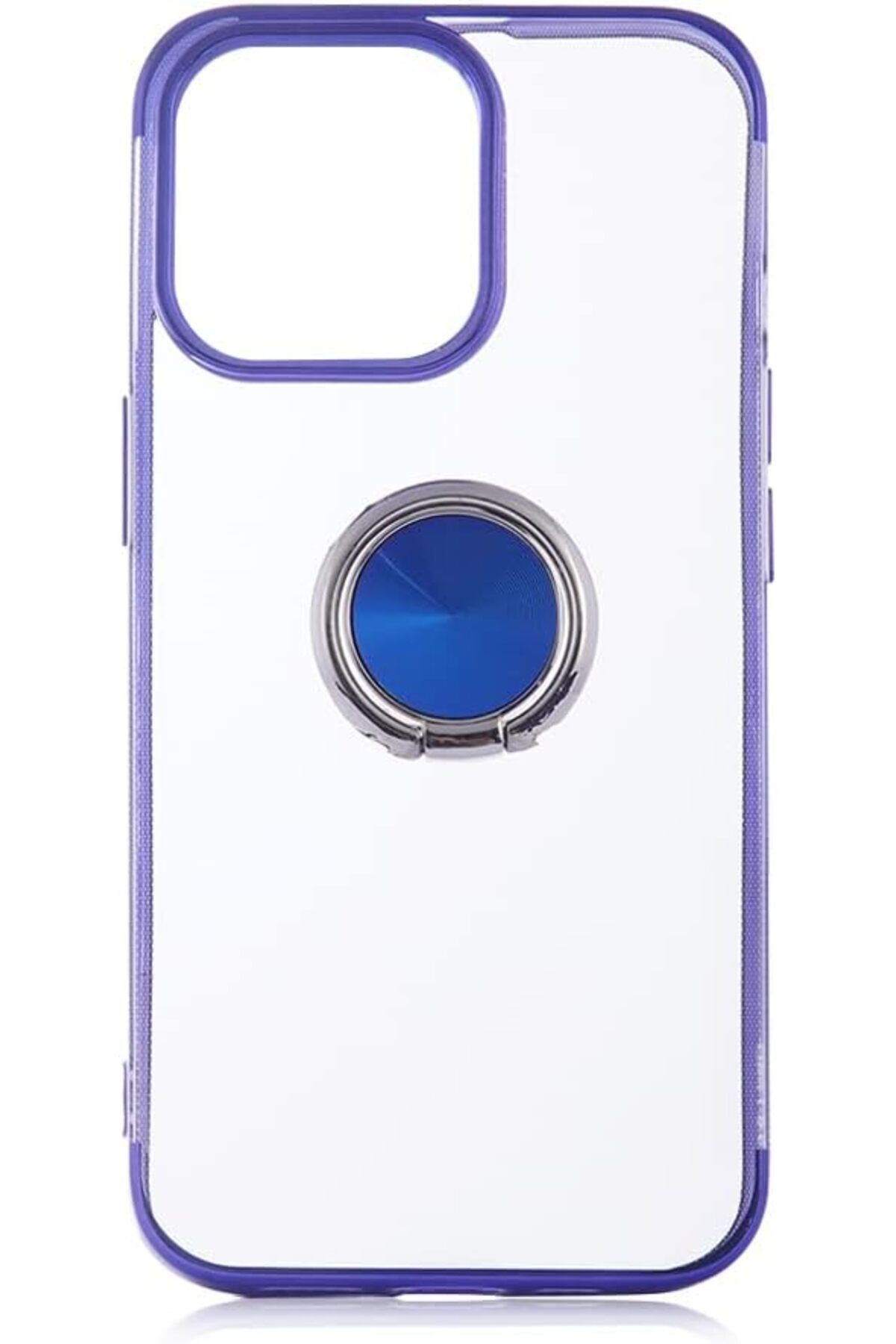 STOREMAX Rom İphone 13 Pro Kılıf 4 Köşe Renkli Yüzüklü Gess Silikon Mavi Romshp 1067323