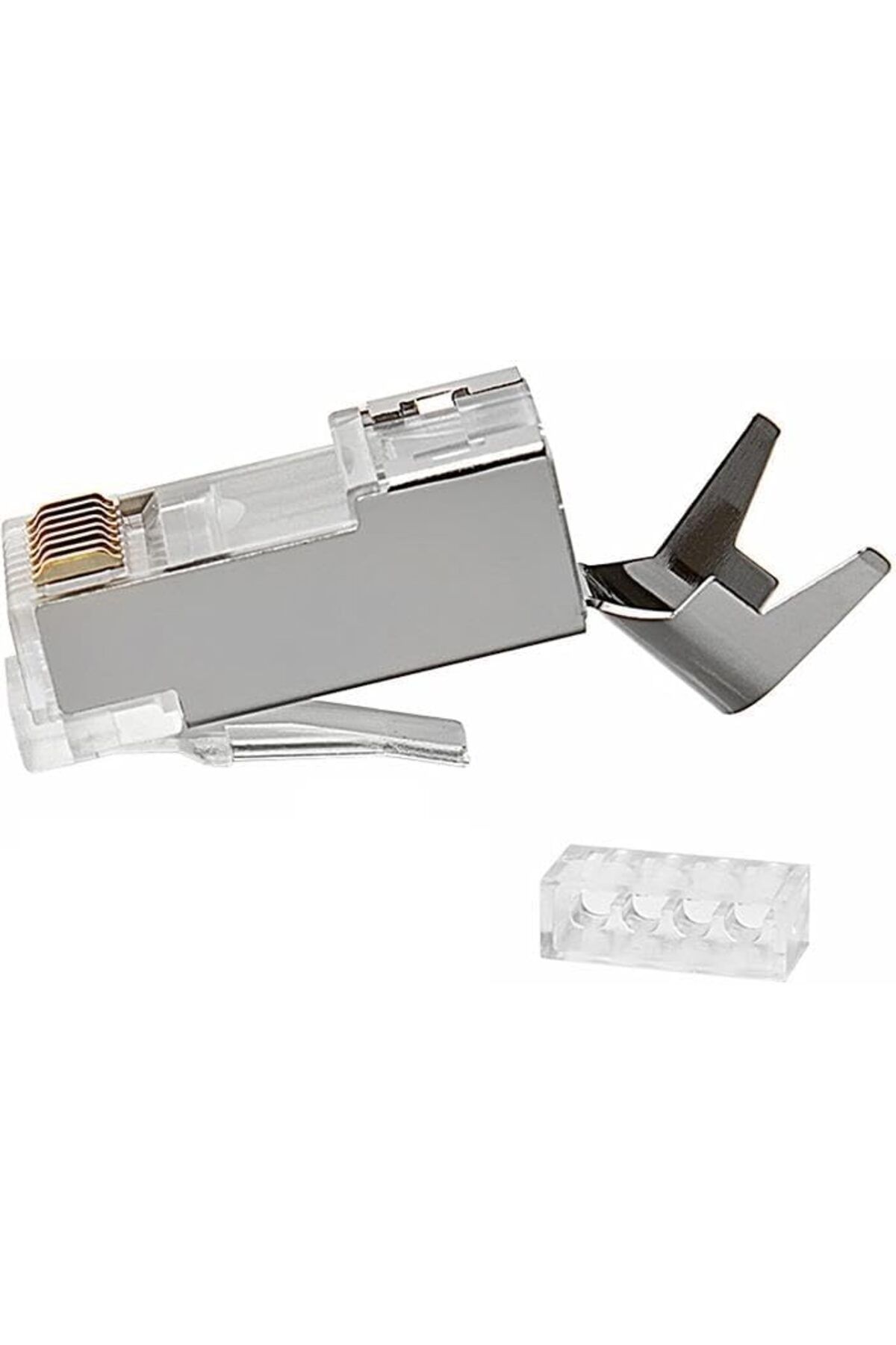 STOREMAX SRT Tkz 2942 Cat7 RJ45 METAL Ethernet Konnektörü Jack CAT7 U/FTP & S/FTP ve CAT6A S/FTP &
