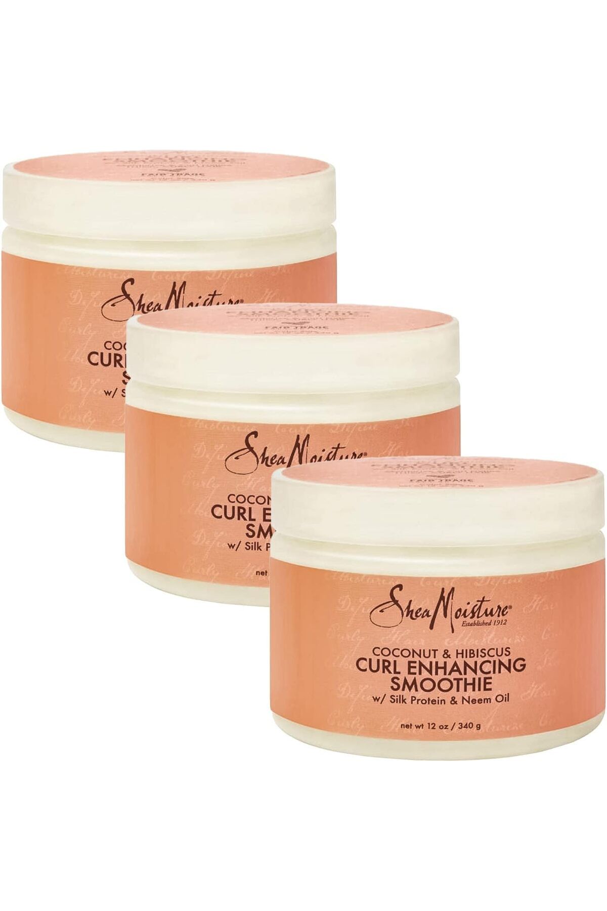Shea Moisture-Coconut & Hibiscus Curl Enhancing Smoothie 12 Oz, Pack Of 3 1