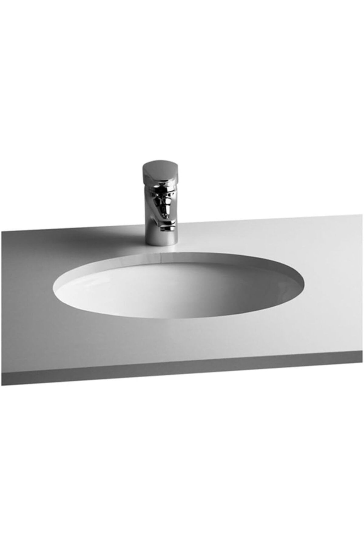 Mu Art Ahşap Mrt S20 6039B003-0012 Tezgah Altı Lavabo, 42 cm, Beyaz Art 871301