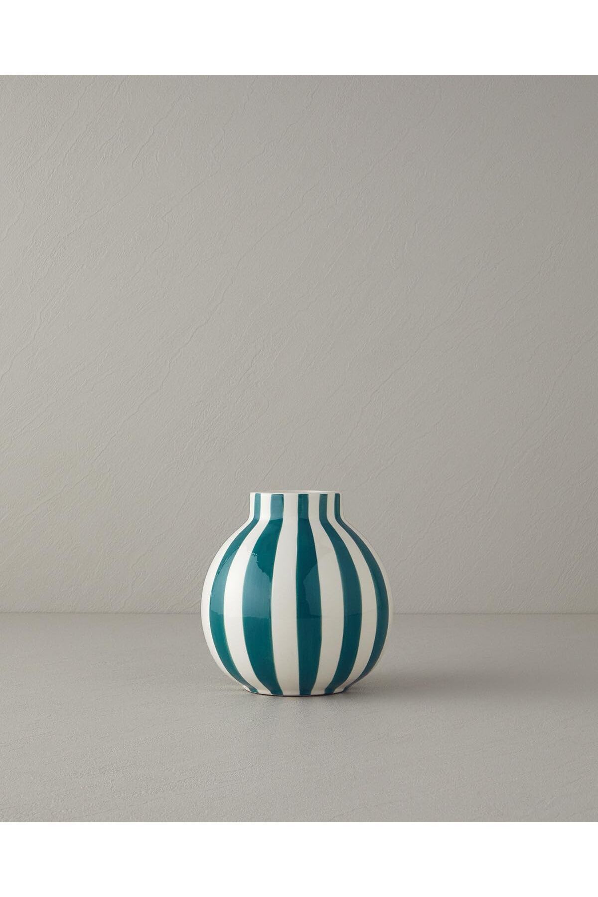 LUXE Home Exotic Strip Seramik Vazo Turkuaz LXSHP 1055529