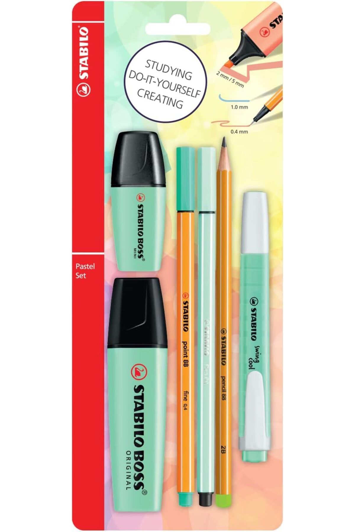 STOREMAX ELZ - Kalem Seti - Tek Pastel Renk - 6'lı Set - Yeşil FRNTR 1127478