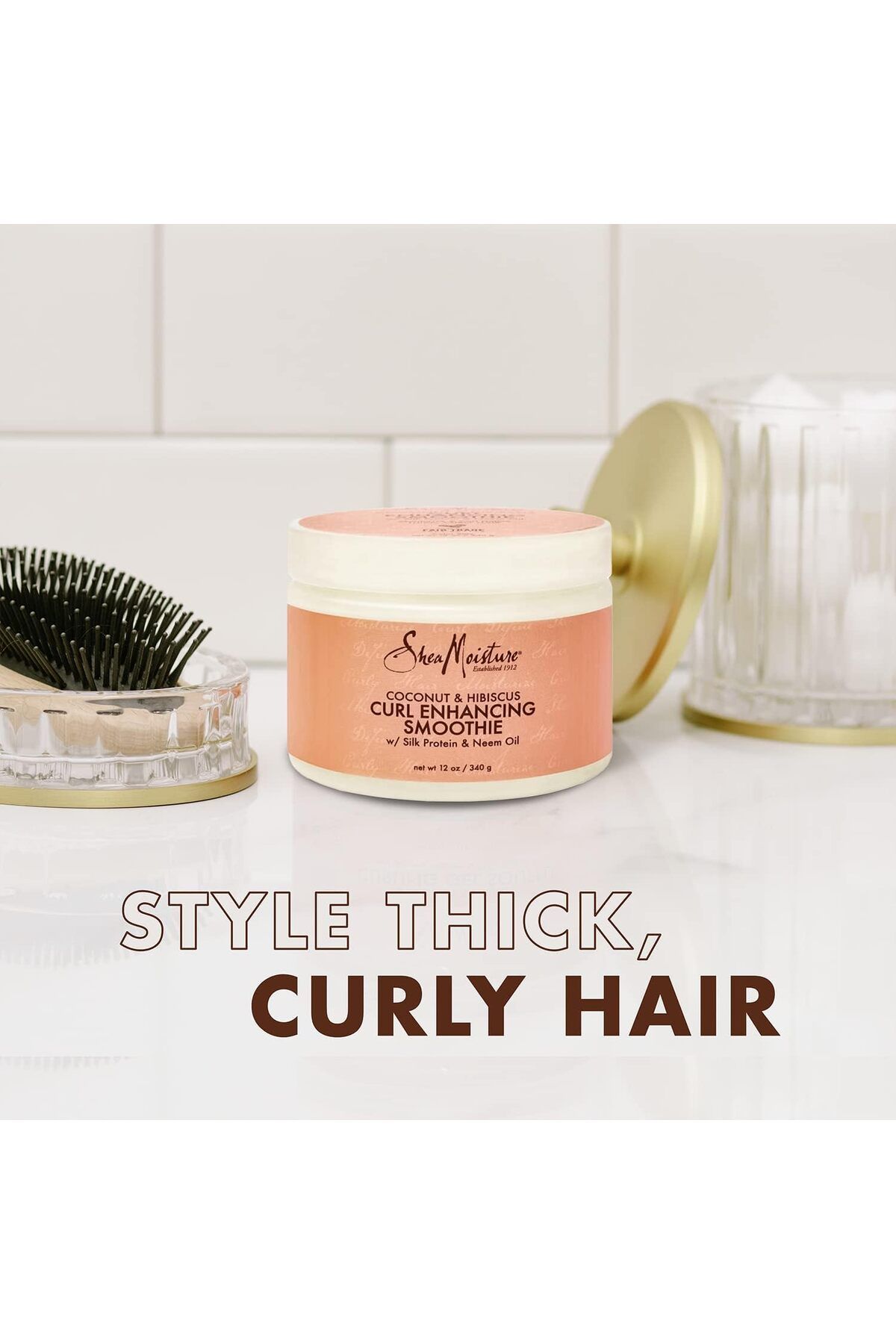 Shea Moisture-Coconut & Hibiscus Curl Enhancing Smoothie 12 Oz, Pack Of 3 7