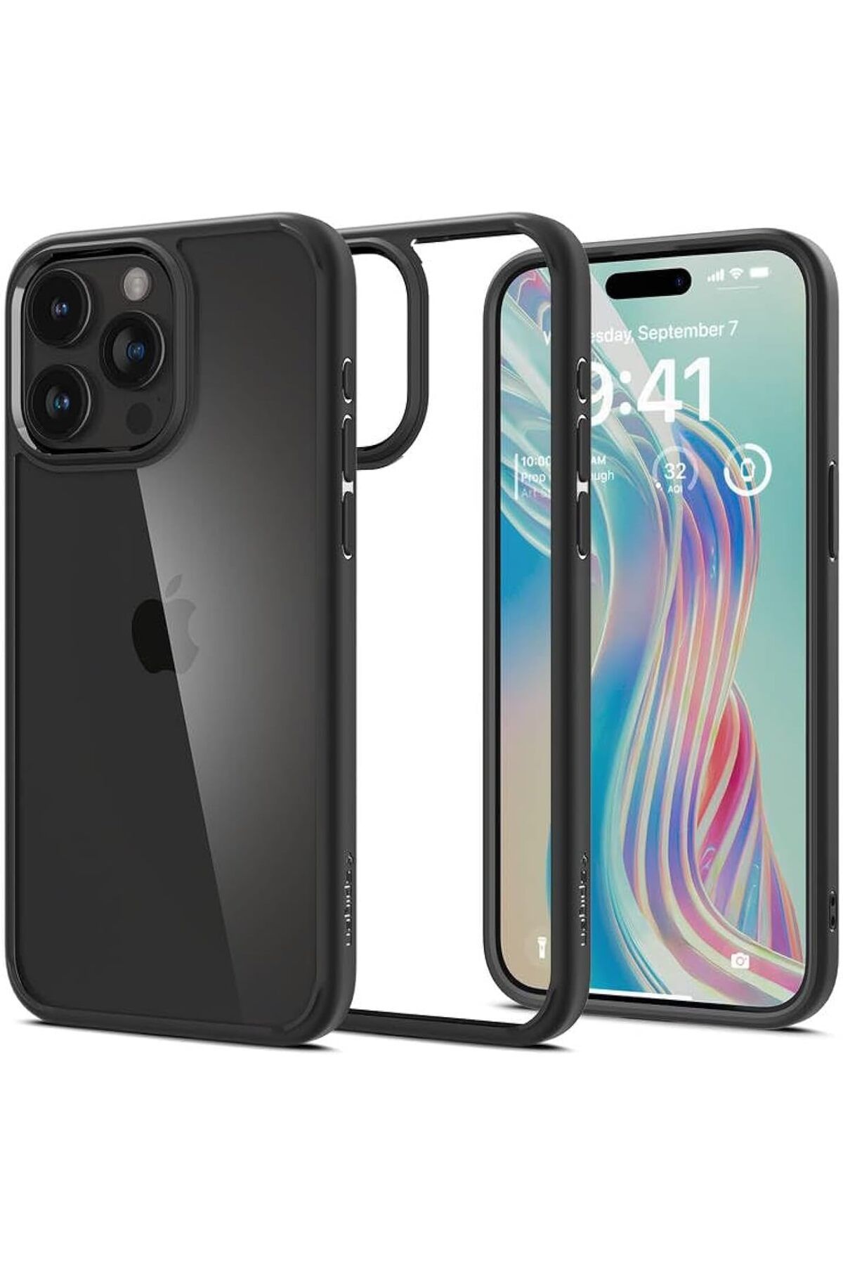 STOREMAX Rom iPhone 15 Pro Max Kılıf Crystal Hybrid Matte Black - ACS06449 Romshp 1067323